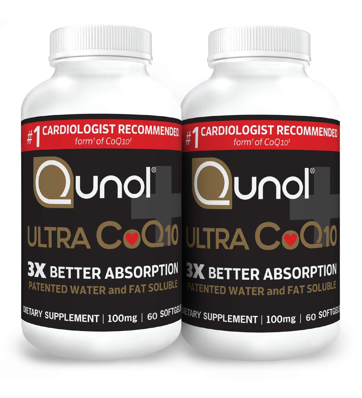 Qunol Ultra CoQ10 100mg - 3X Better Absorption Antioxidant for Heart Health - 120 Softgels - Buy Online on GoSupps.com