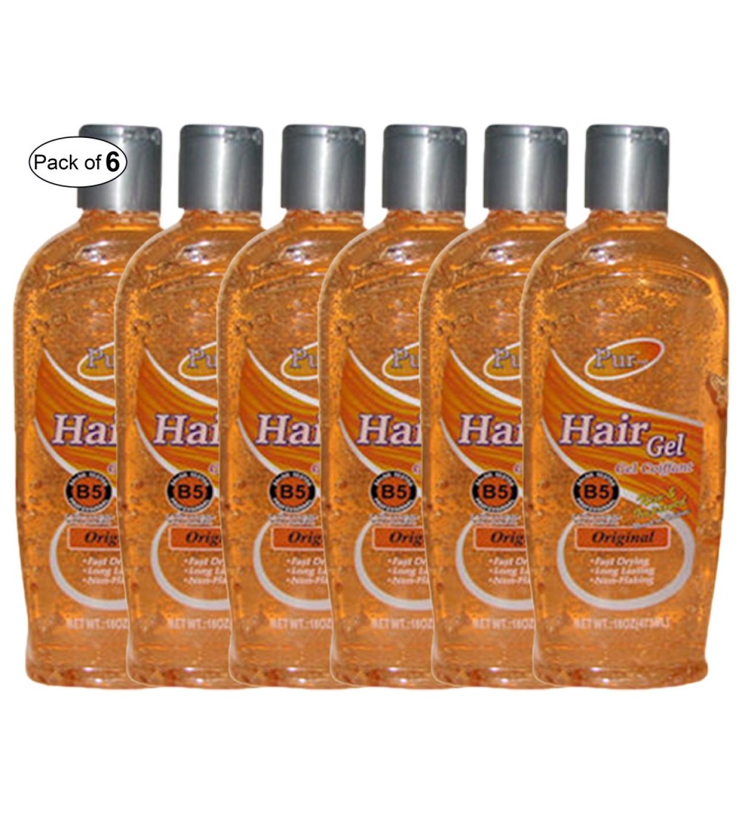 Hair Gel Original(473ml) (Pack of 6) by Purest