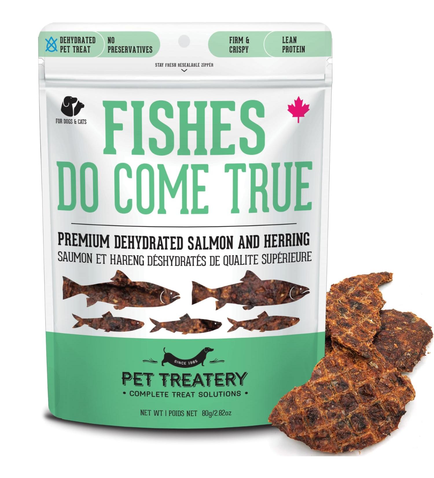 The Granville Island Pet Treatery|Dehydrated Protein Wild Salmon & Herring Treat for Dogs & Cats Slowly Dehydrated Raw Single Ingredient to Maintain Nurtients Vitamins and Healthy Oils 80g Salmon & Herring 80 g (Pack of 1) - Buy Online on GoSupps.com