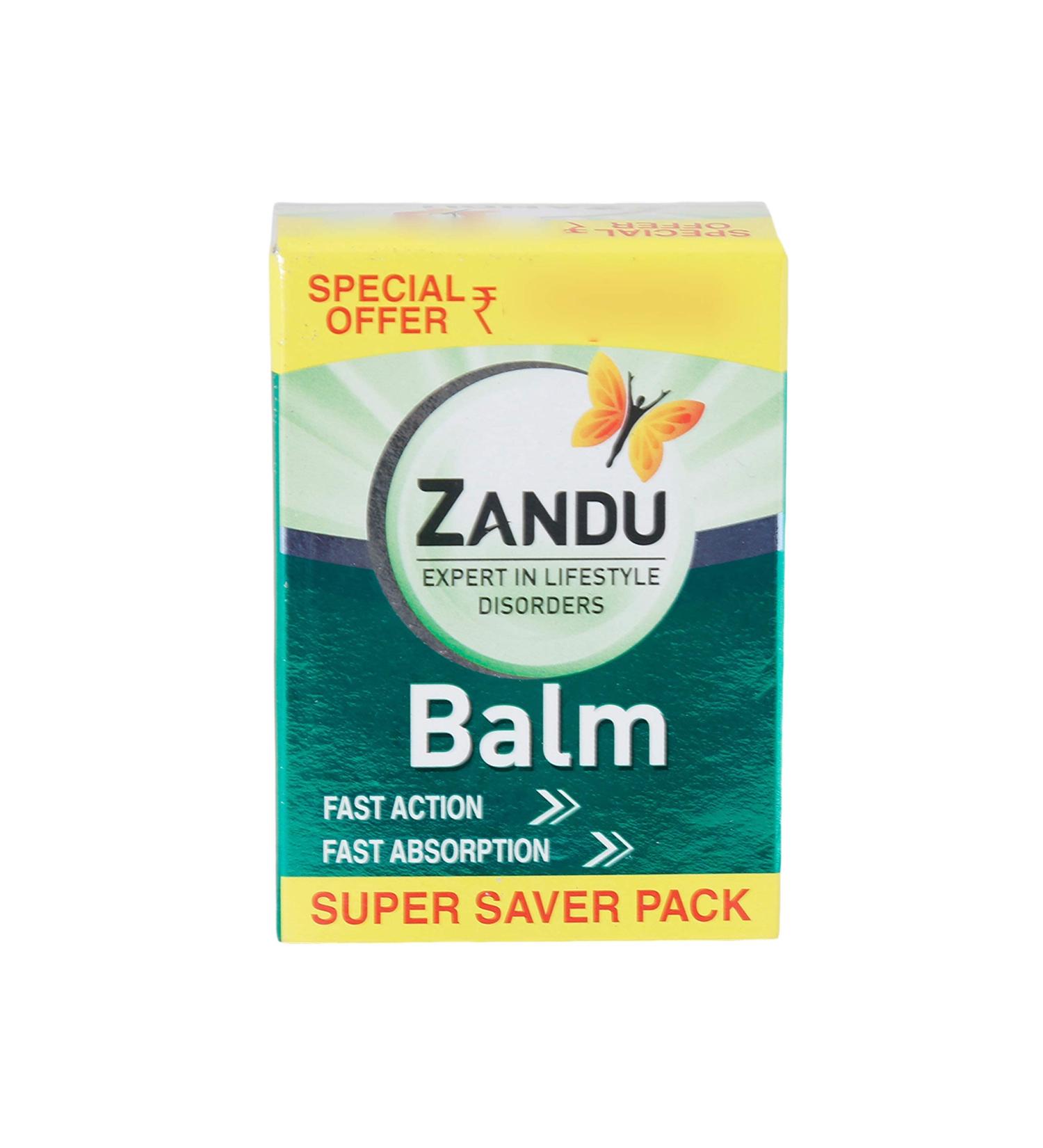 Zandu Balm 50ml Bottle | Fast-Acting Pain Relief Rub - Buy Online on GoSupps.com