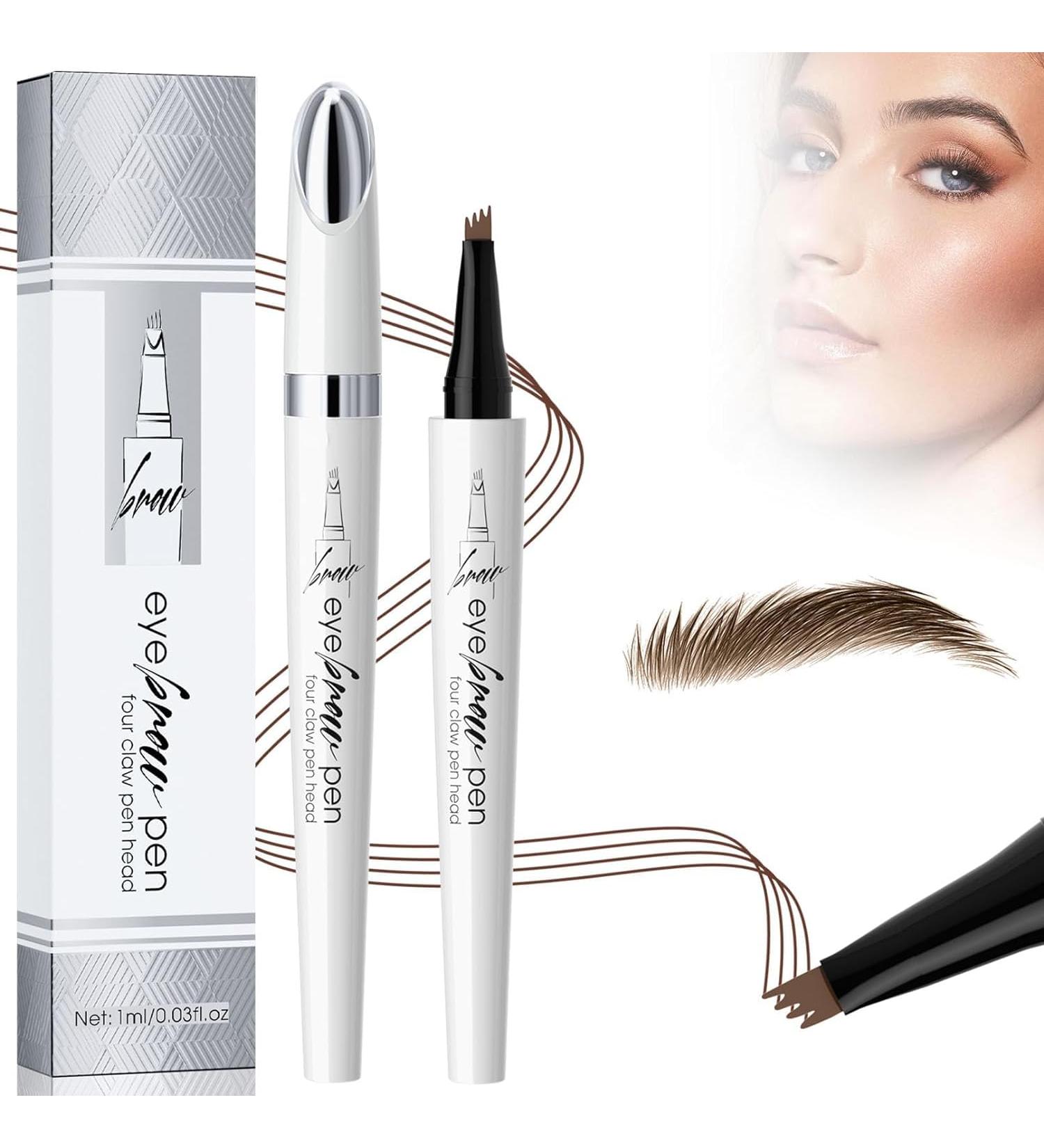 4-Fourches Crayon Sourcil Microblading Waterproof 3d Crayon Sourcils Tatouage Crayon Sourcils Magique Fin Et Naturel Longue Dur E Waterproof Eyebrow Pencil. (Marron fonc ) - Buy Online on GoSupps.com