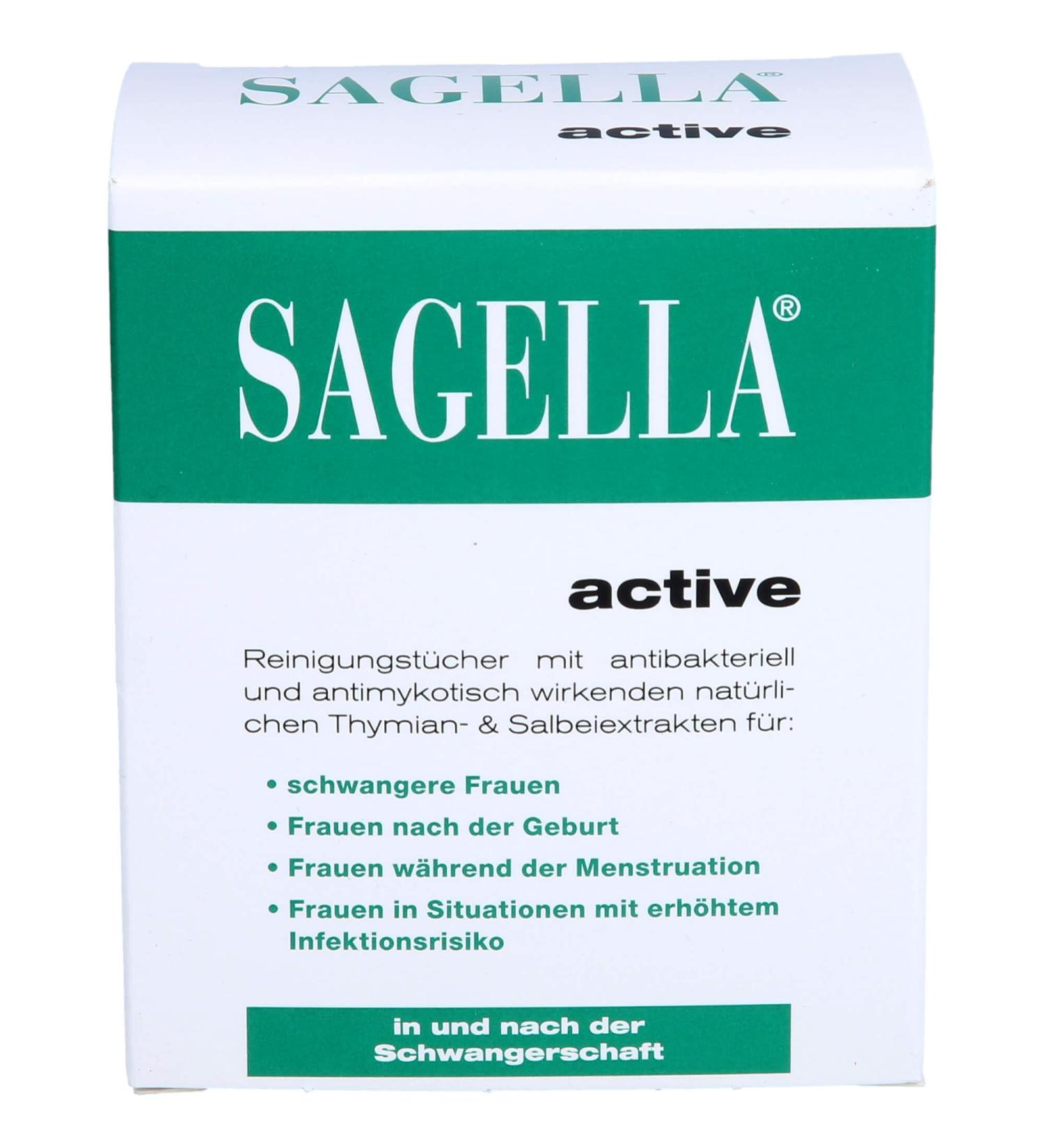Sagella Active Cleaning Towels | Gentle Intimate Care for Women | Pregnancy & Postpartum Refreshing Towels - 10 Pieces - Buy Online on GoSupps.com