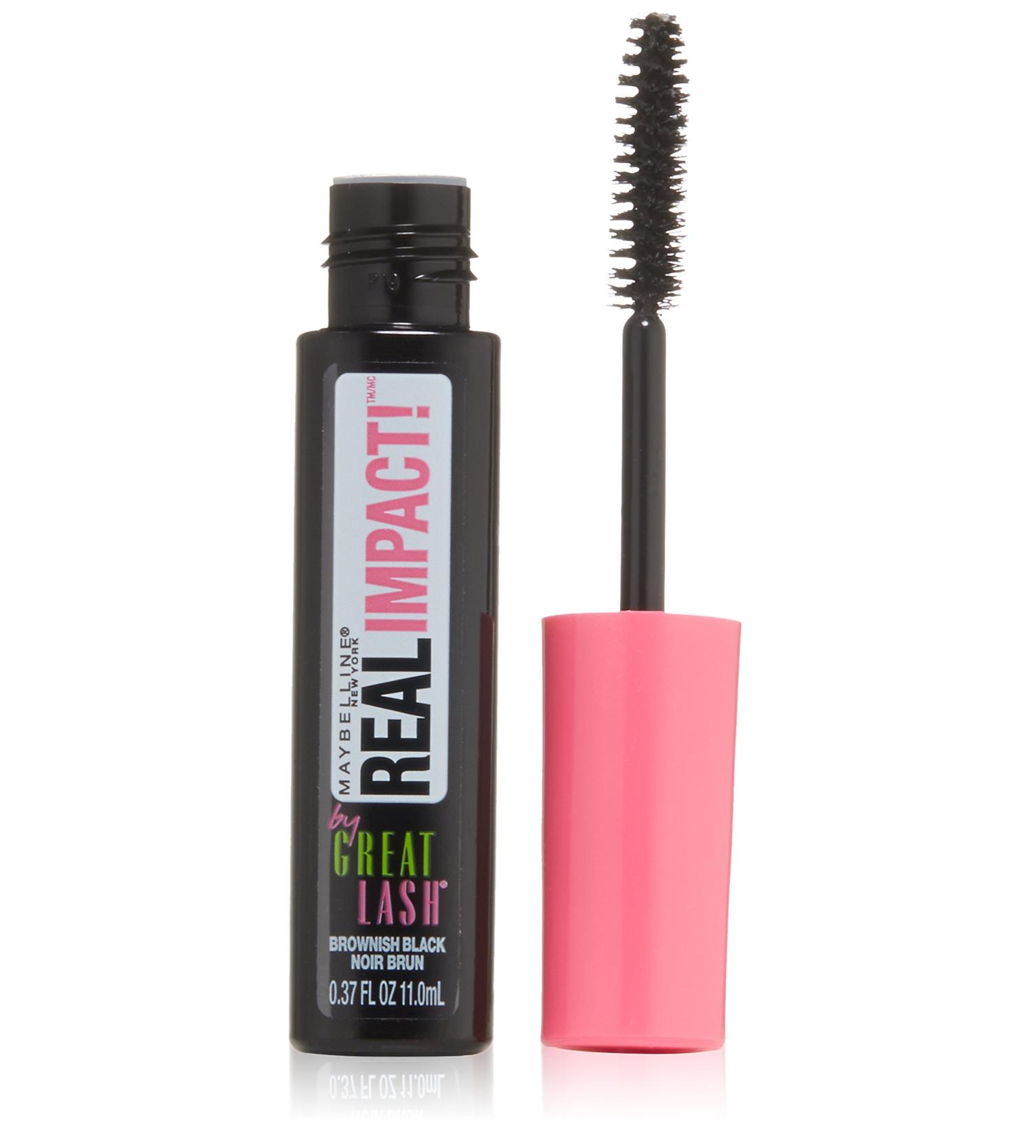 Maybelline New York Great Lash Real Impact Washable Mascara, Brownish Black, 0.37 fl oz - Buy Online on GoSupps.com
