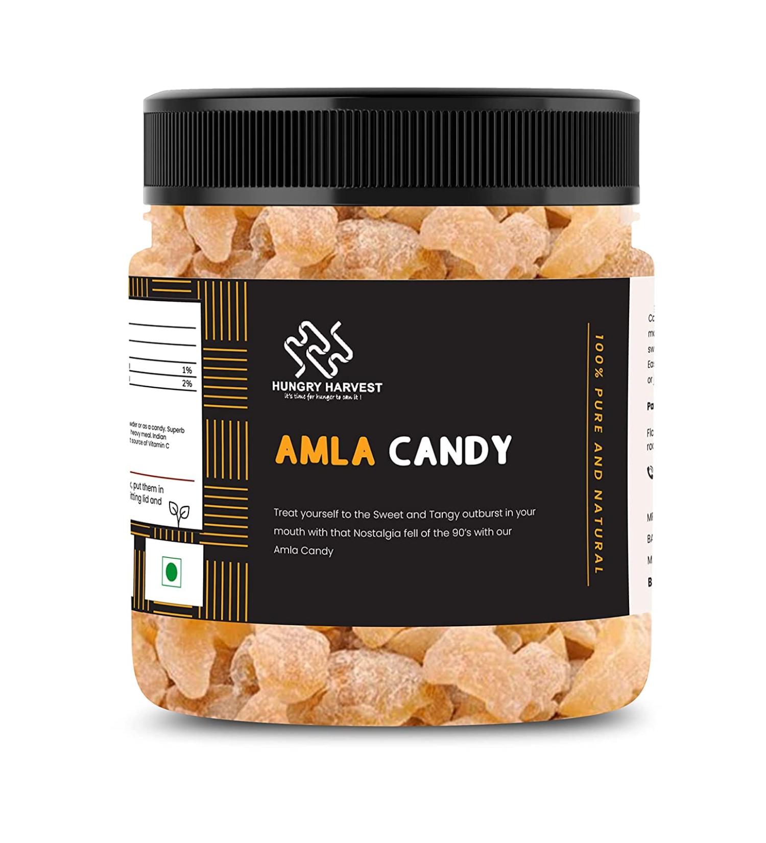 Hungry Harvest Dried Dry Sweet Amla Candy 300 gms_Packing May Vary