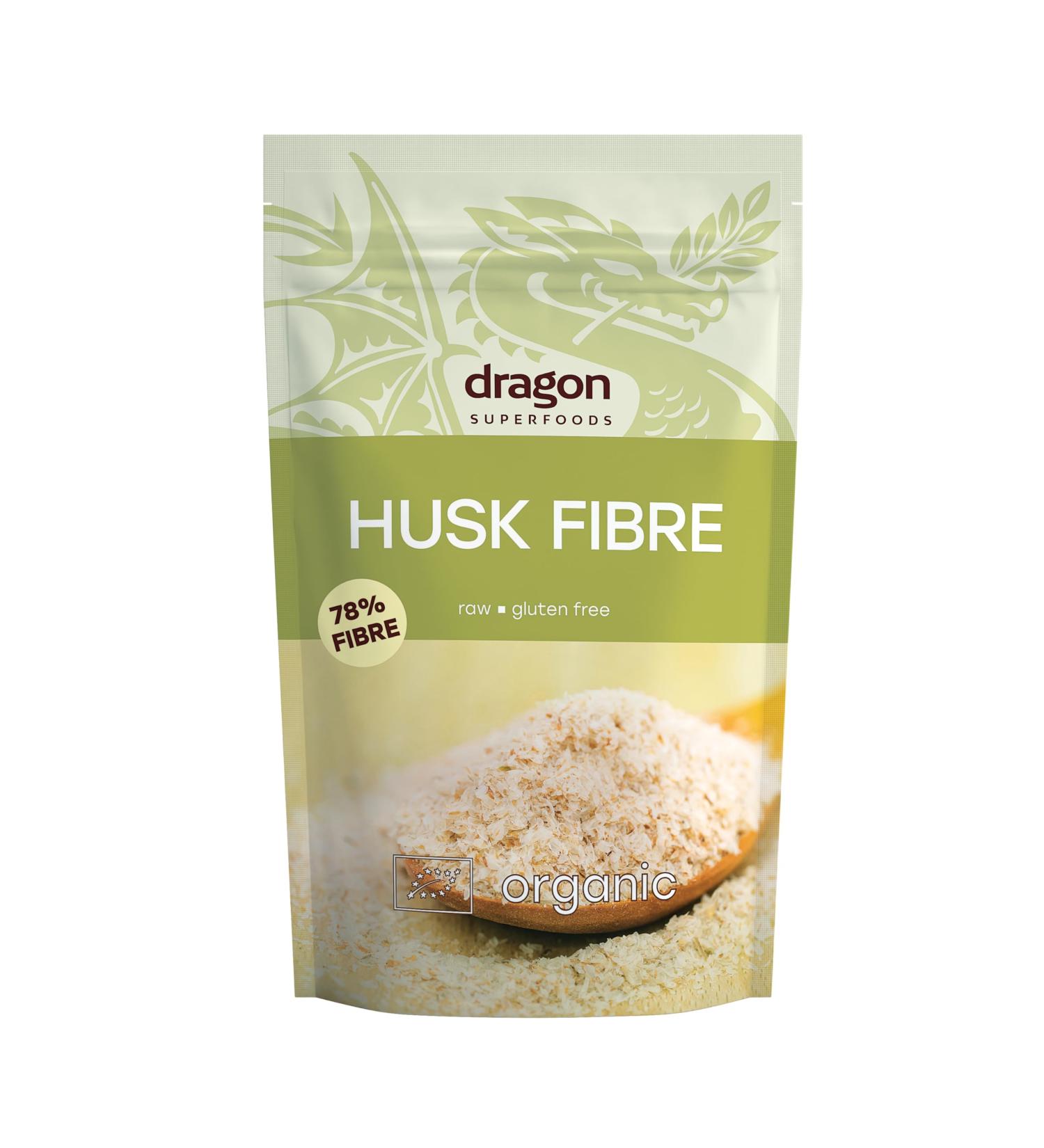 Dragon Superfoods Bio Psyllium Husk - 100% bio cru v g talien sans sucre ajout - 6 x 150 g - Buy Online on GoSupps.com