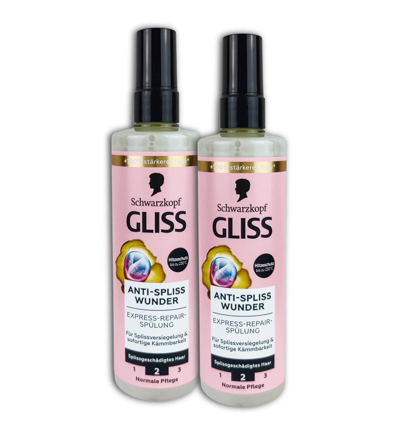 Gliss Gliss 2-Pack Anti-Split End Conditioners 200ml