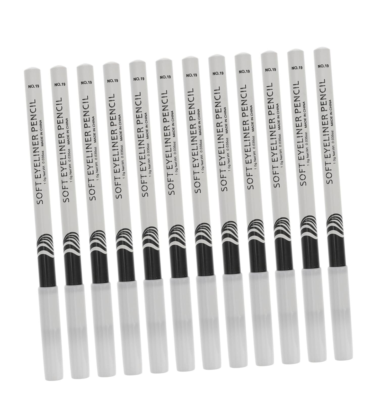 HAPINARY 12pcs Lying Silkworm Eyeliner White Eyeliner Eyebrow Pen Glitter Highlighter Pens Eye Cosmetics Wood - Buy Online on GoSupps.com