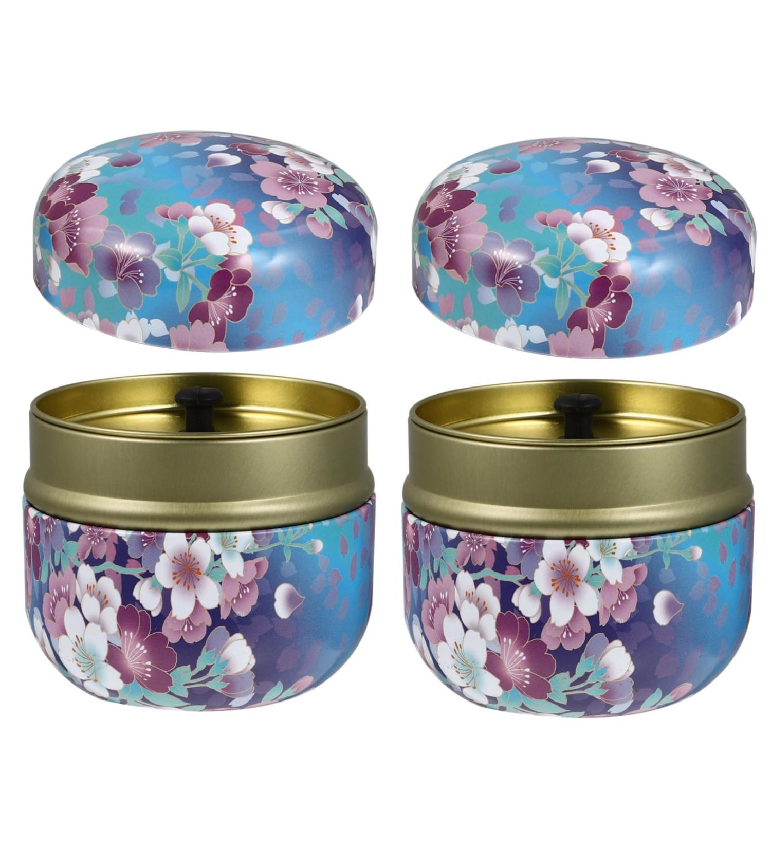 Alipis 2pcs Tea Cans Loose Powder Cans Portable Powder Box - Buy Online on GoSupps.com