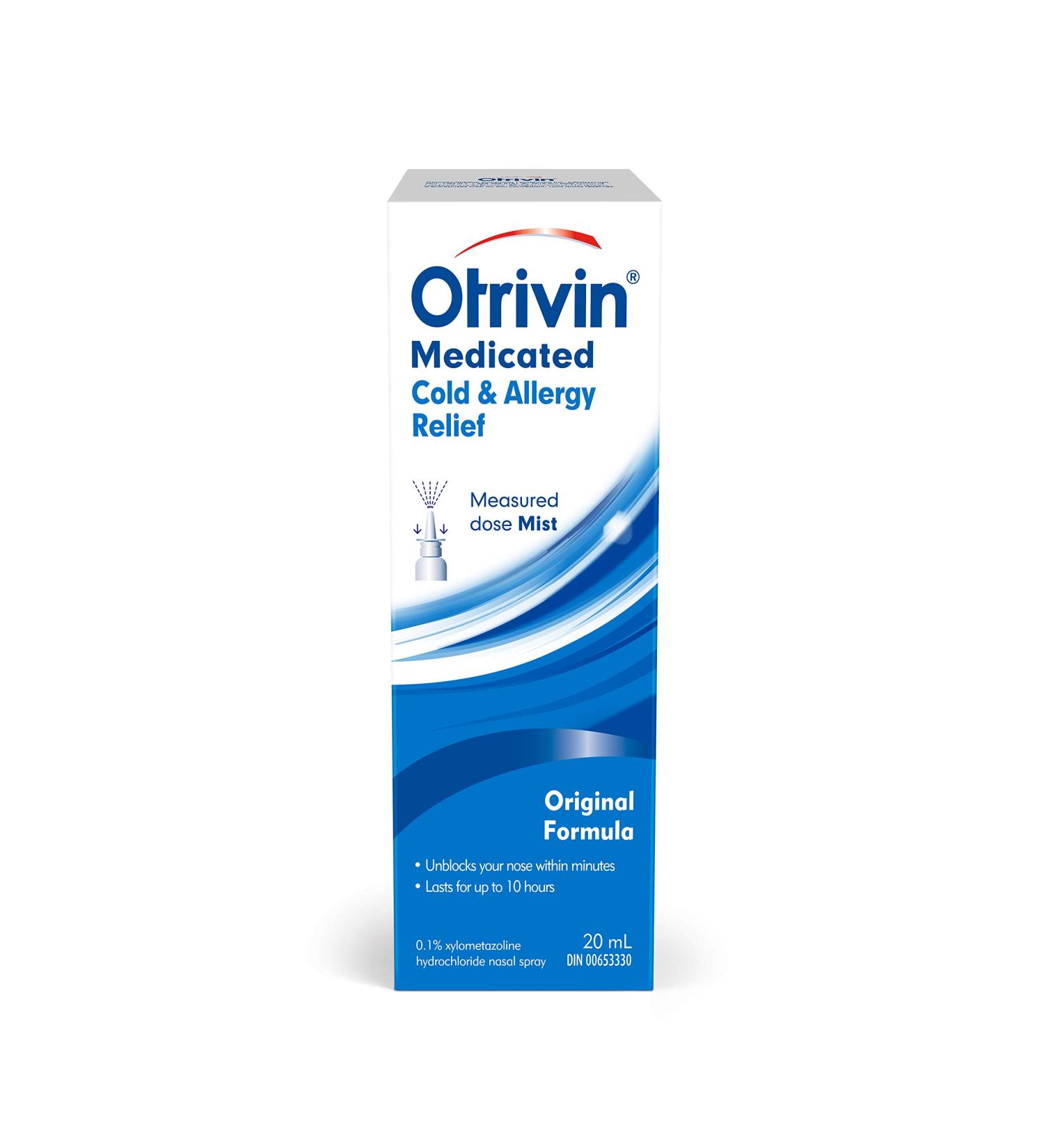 Otrivin Cold and Allergy Measured Dose Pump - Fast Relief for Allergy & Cold Symptoms | Shop Internationally - Buy Online on GoSupps.com