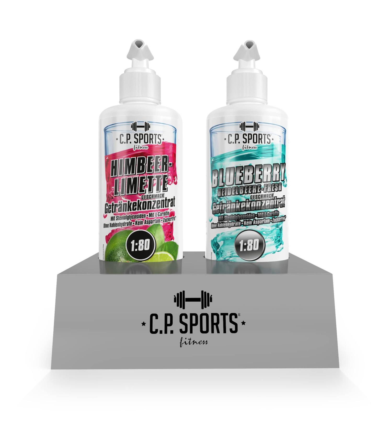 C.P.Sports Sugar-Free Beverage Concentrate 1:80 - Fitness Drink Syrup with L-Carnitine & Vitamins + Pump - 80 Liters - International Shipping Available - Buy Online on GoSupps.com