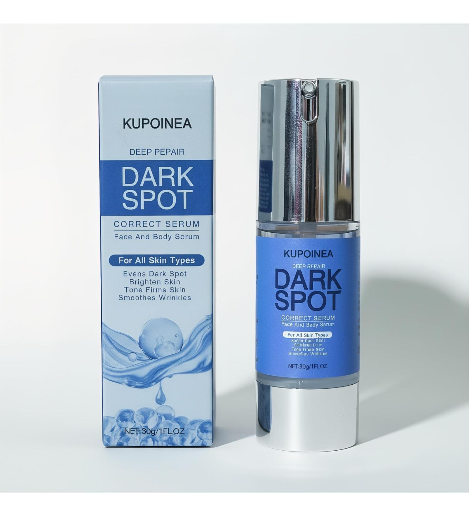 KUPOINEA Dark Spot Remover for Face and Body Serum: Advanced Formula Spot Corrector Cream with Niacinamide Age Spot Sun Spot Freckles Melasma Brown Spot - for Women and Men (1.0 Fl Oz) - Buy Online on GoSupps.com