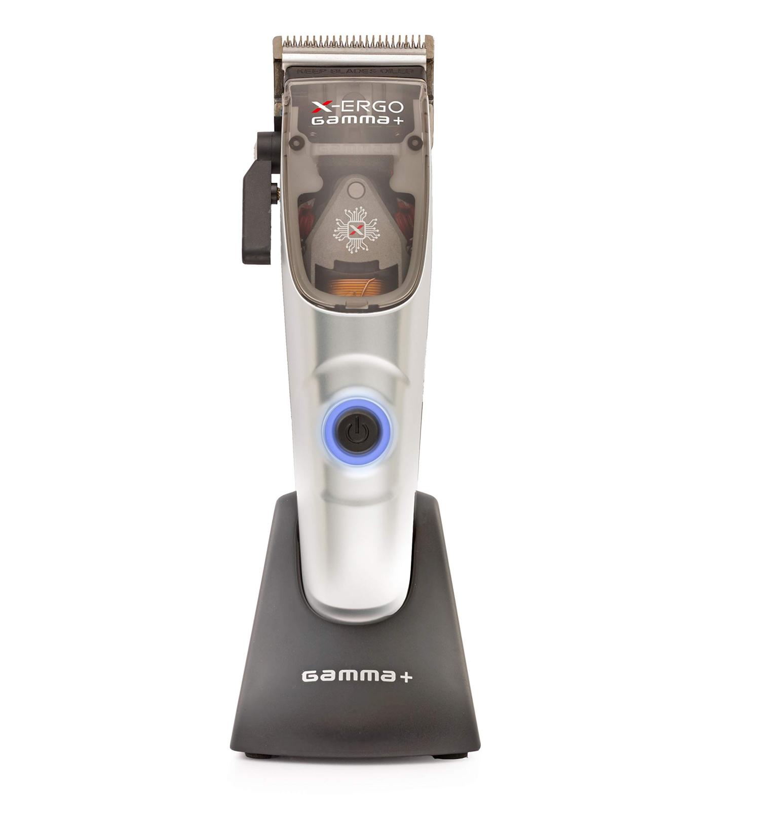 Gammapiu X-ERGO Electric Shaver for Men | Professional Clipper with 45mm Blade DLC Black Diamond Carbon Long Battery Life 8 Combs Included - Buy Online on GoSupps.com