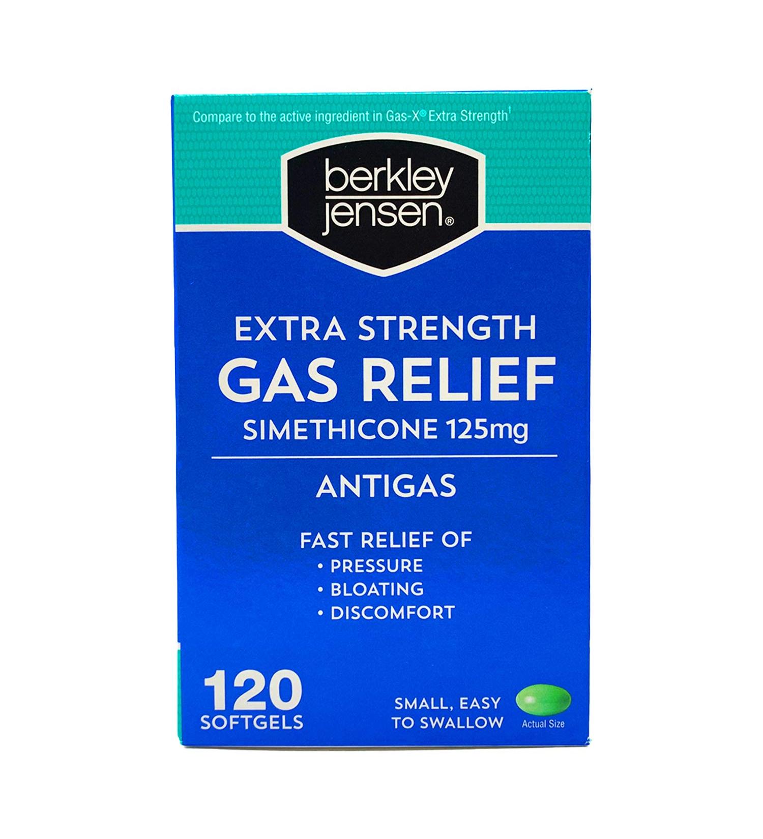 Berkley Jensen Extra Strength Gas Relief Softgels 120 ct.