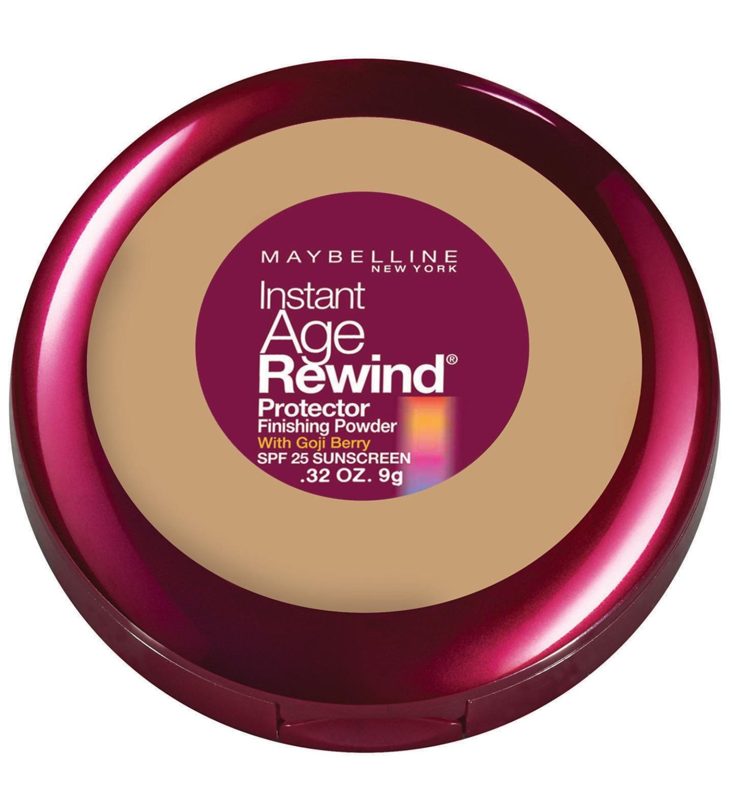 Maybelline New York Instant Age Rewind Protector Finishing Powder  Natural Beige  0.32 Ounce