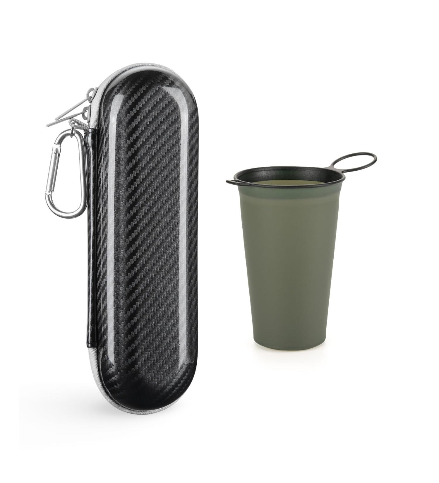 Travel Case for Electric Toothbrush - Hard-Shelled Etui for Oral-B Pro & Philips Sonicare - Portable Camping Cup & Dishes - Buy Online on GoSupps.com