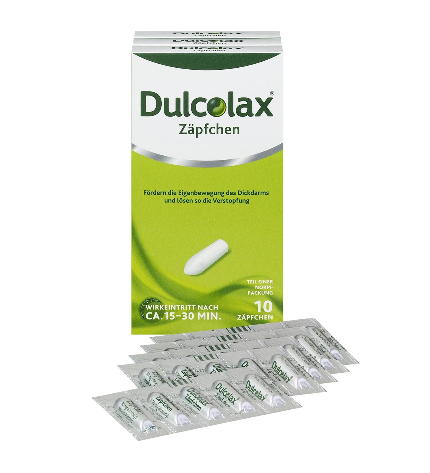 Dulcolax Suppositories - Fast Constipation Relief - 30 pcs (Pack of 3) - International Shipping Available - Buy Online on GoSupps.com