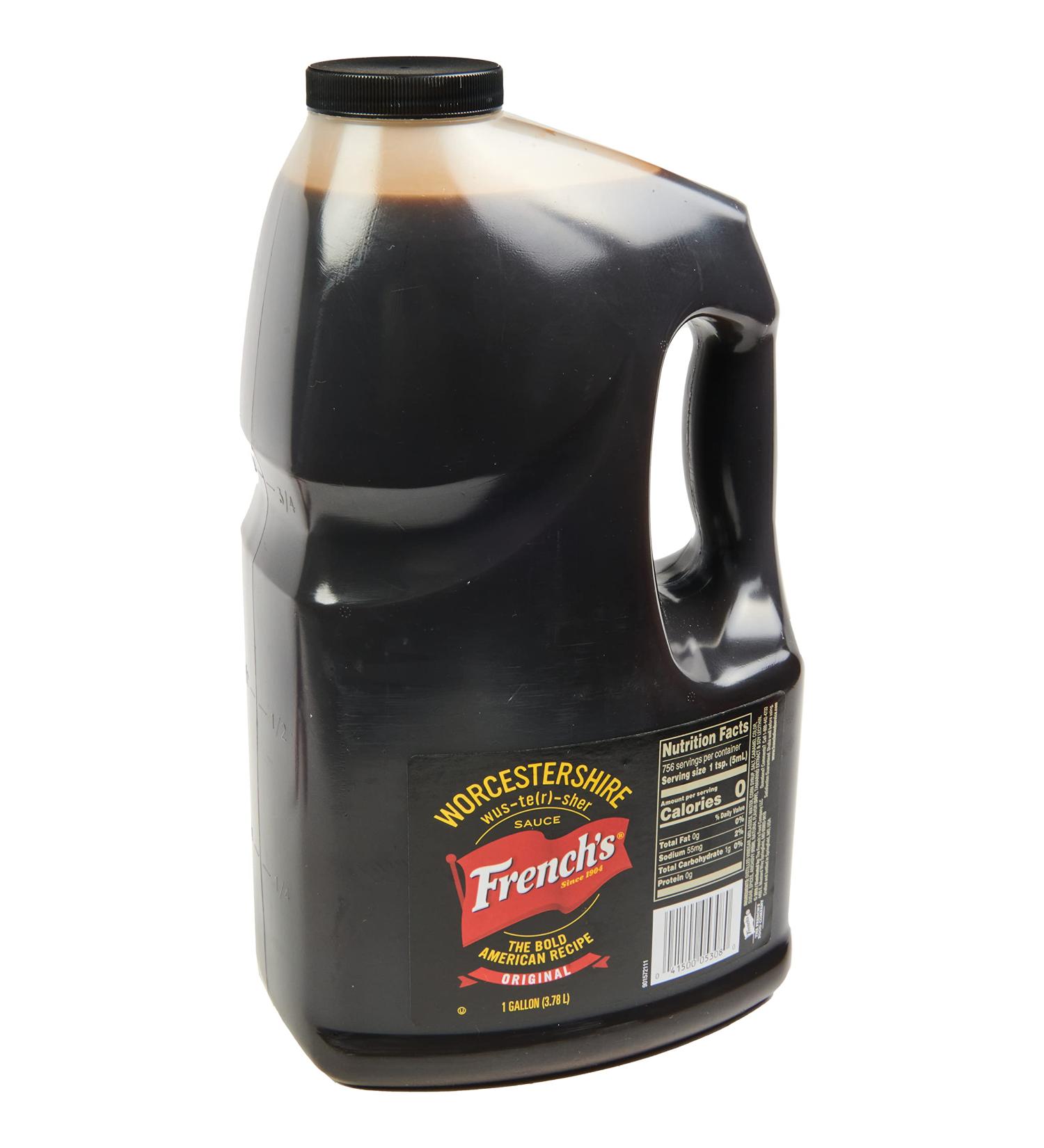 French's Worcestershire Sauce  1 gal - One Gallon Container of Gluten-Free Worcestershire Sauce  Perfect as Meat Tenderizer  Marinades  Sauces and More 128 Fl Oz (Pack of 1) - Buy Online on GoSupps.com