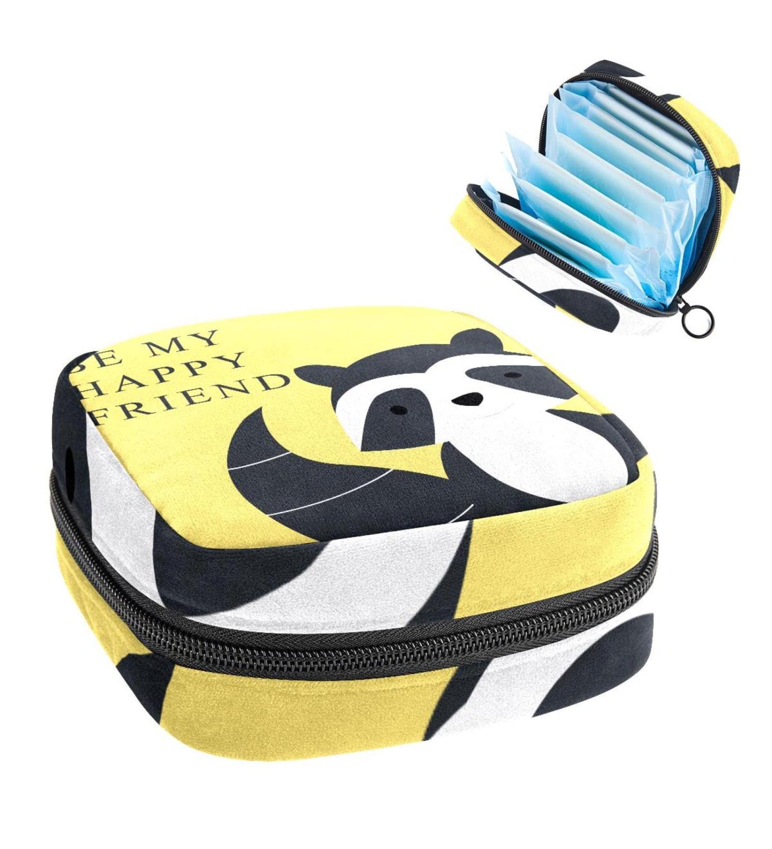 Buy Women's Bonds Storage Pockets - Portable Raccoon Period Kit | Feminine Product Bag for Girls - Buy Online on GoSupps.com