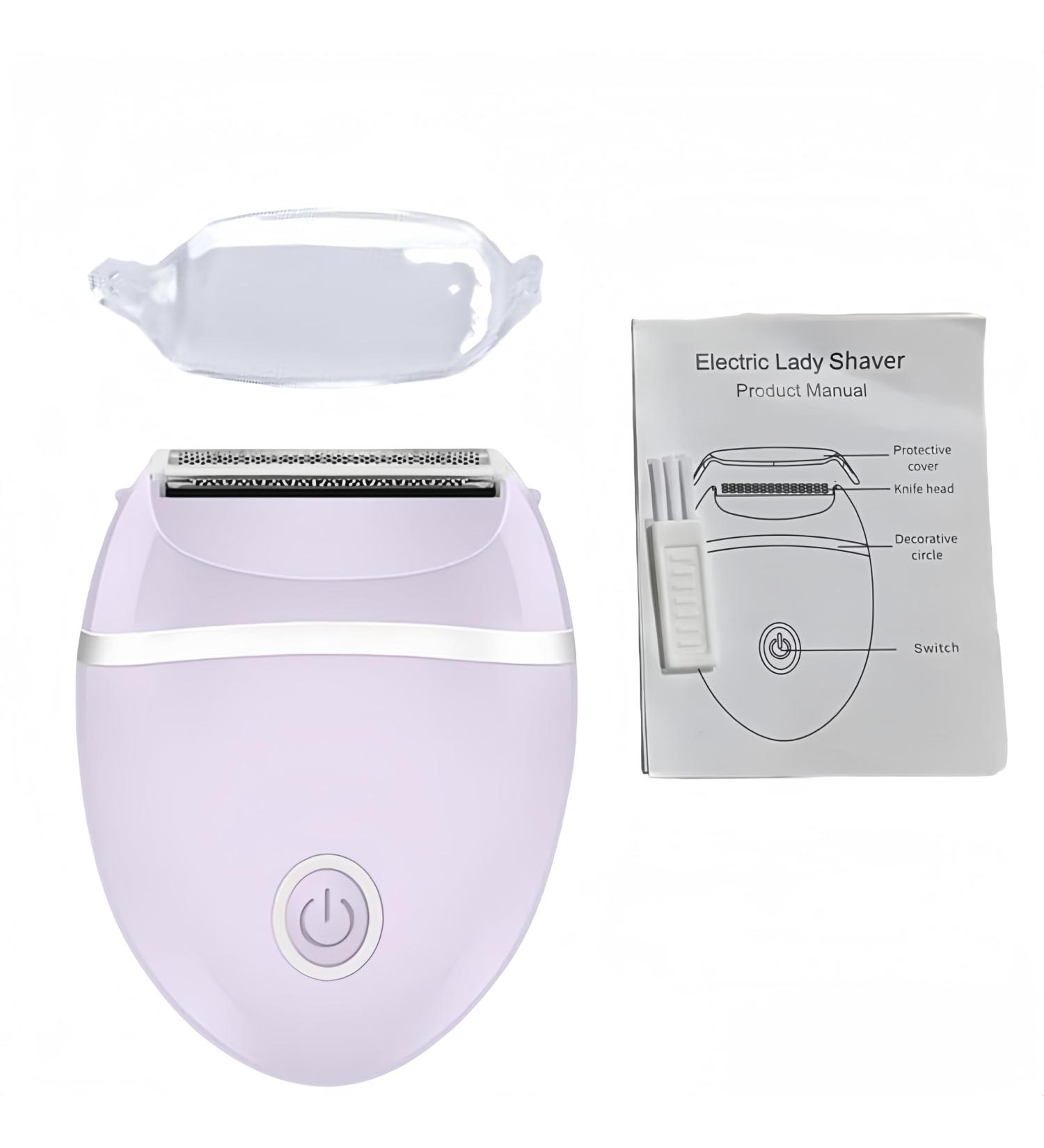 electric razors for women legs bikini face armpit hair dry battery operated 3-blade Foil electric shaver for leg dry & wet cordless portable women shaver on The go/purple - Buy Online on GoSupps.com
