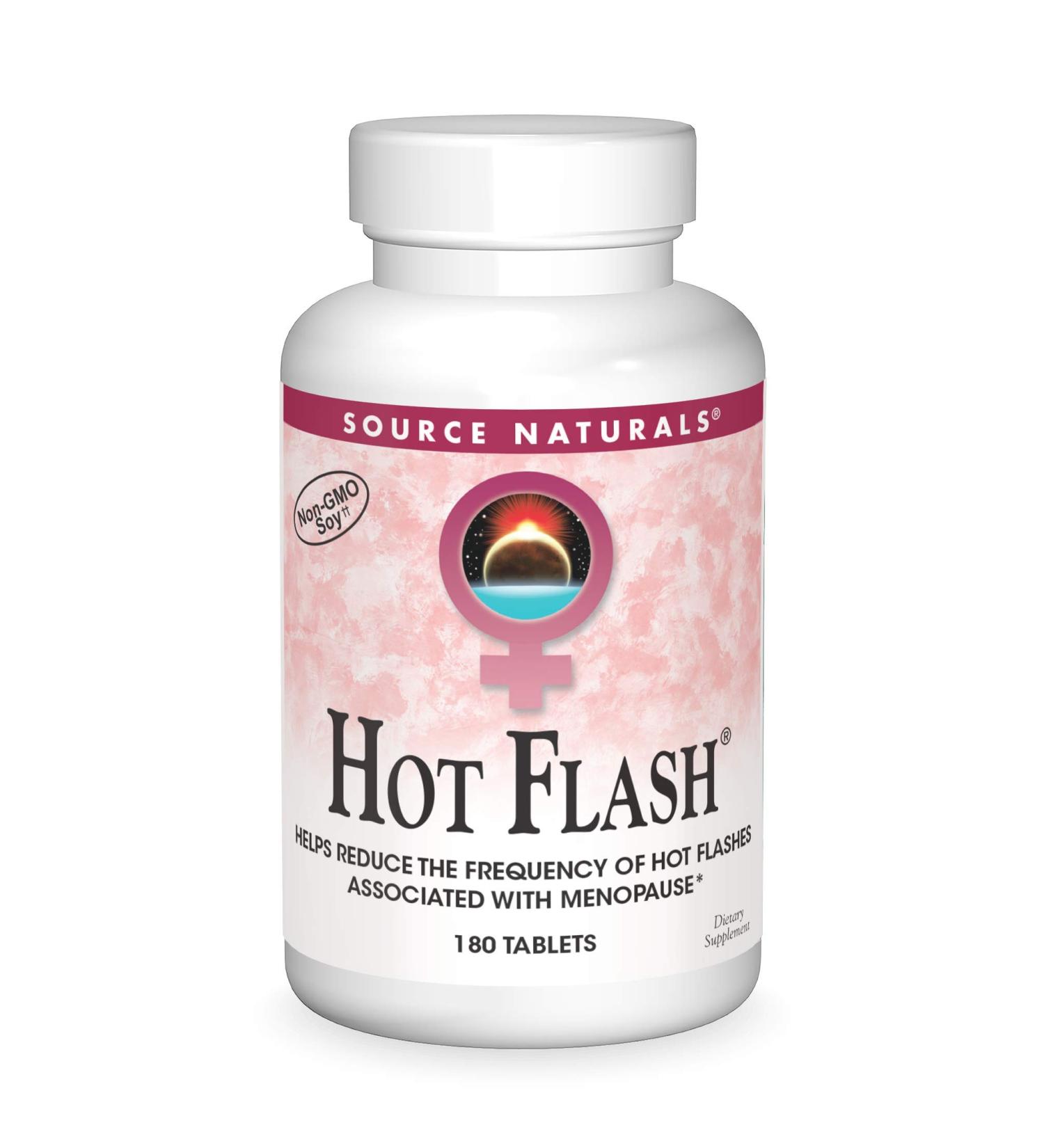 Source Naturals Hot Flash Relief - 180 Tablets for Menopause Support - Buy Online on GoSupps.com