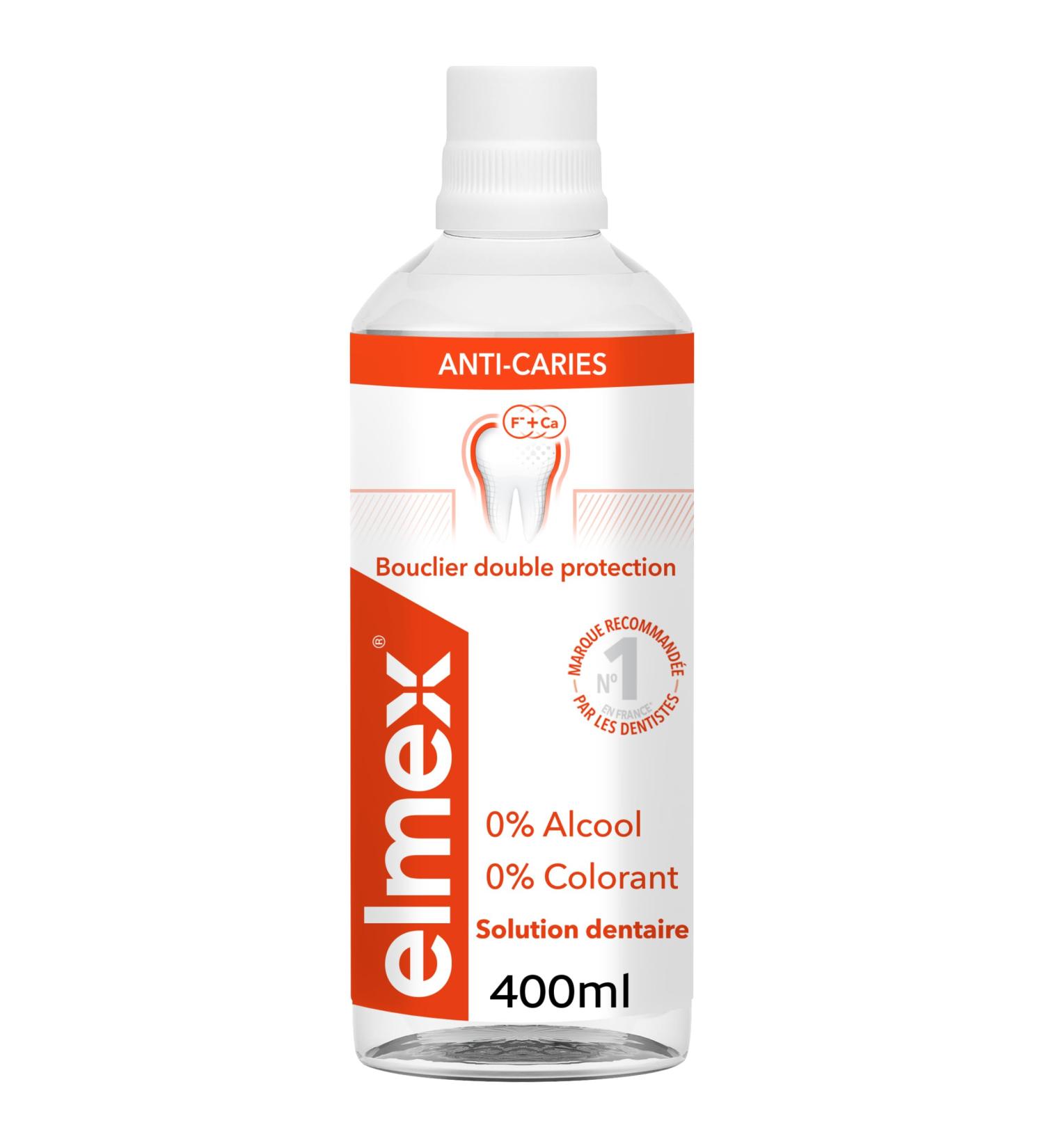 Elmex- elmex Anti-Caries Mouthwash - Remineralizes and helps protect against cavities - Freshens breath - 400 ml - Buy Online on GoSupps.com