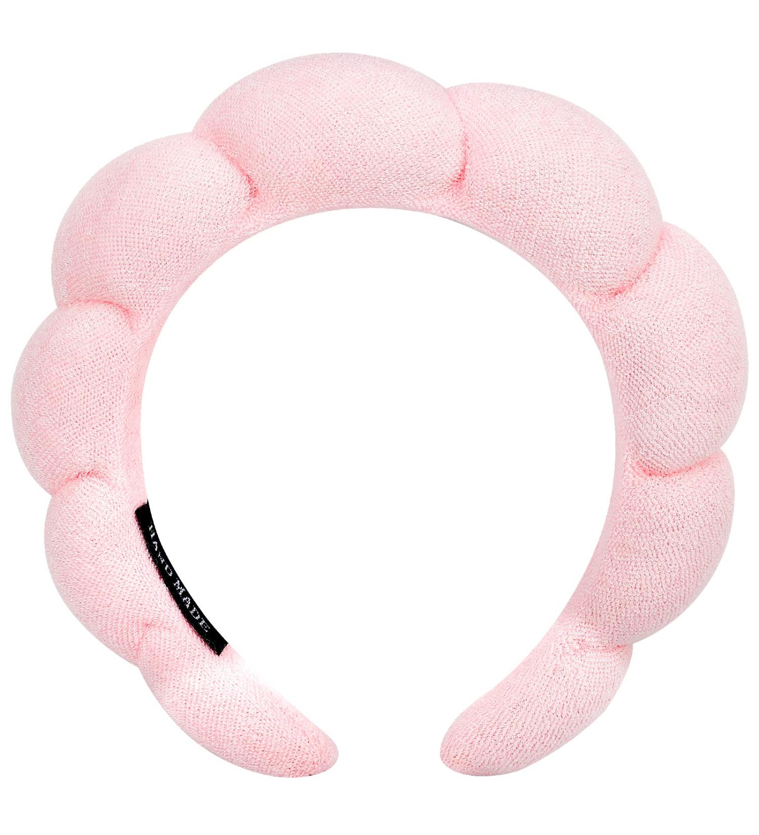 Zkptops Spa Headband for Women - Padded Soft Hairband for Makeup, Skincare & Washing Face - Non Slip Hair Accessory - Pink - Buy Online on GoSupps.com