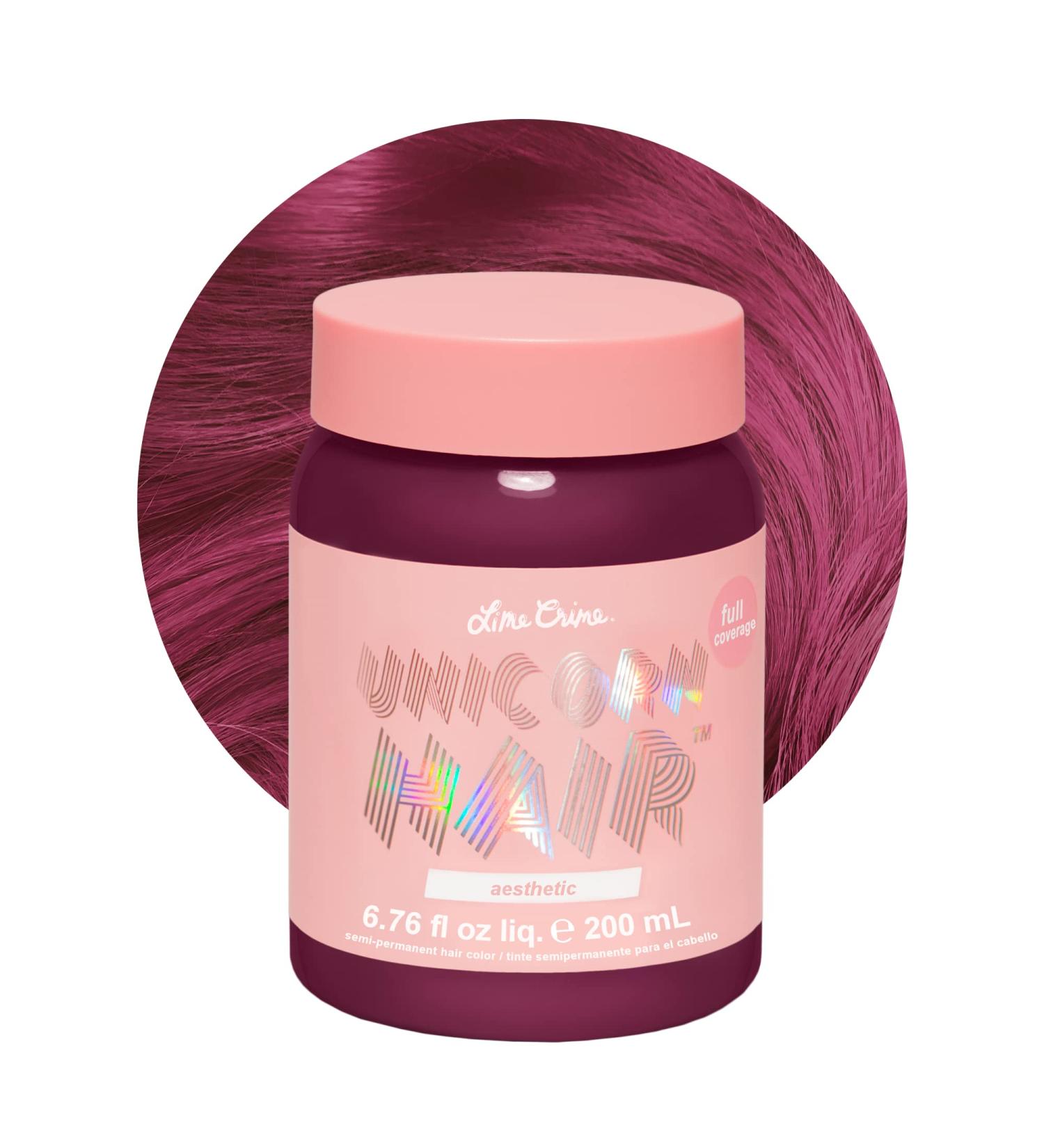 Lime Crime Unicorn Hair Dye: Mauve Full Coverage - Vegan & Cruelty-Free Semi-Permanent Color - Buy Online on GoSupps.com