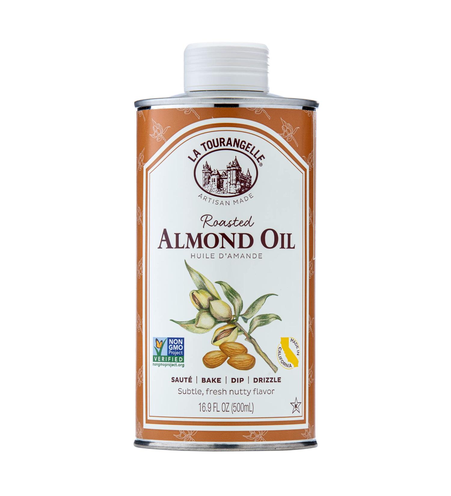 La Tourangelle  Roasted Almond Oil  Artisanal Cooking Oil Rich in Vitamins E  B  and P  Bake  Cook  and Whisk into Marinades and Vinaigrettes  16.9 fl oz Roasted Almond 16.9 Fl Oz (Pack of 1) - Buy Online on GoSupps.com