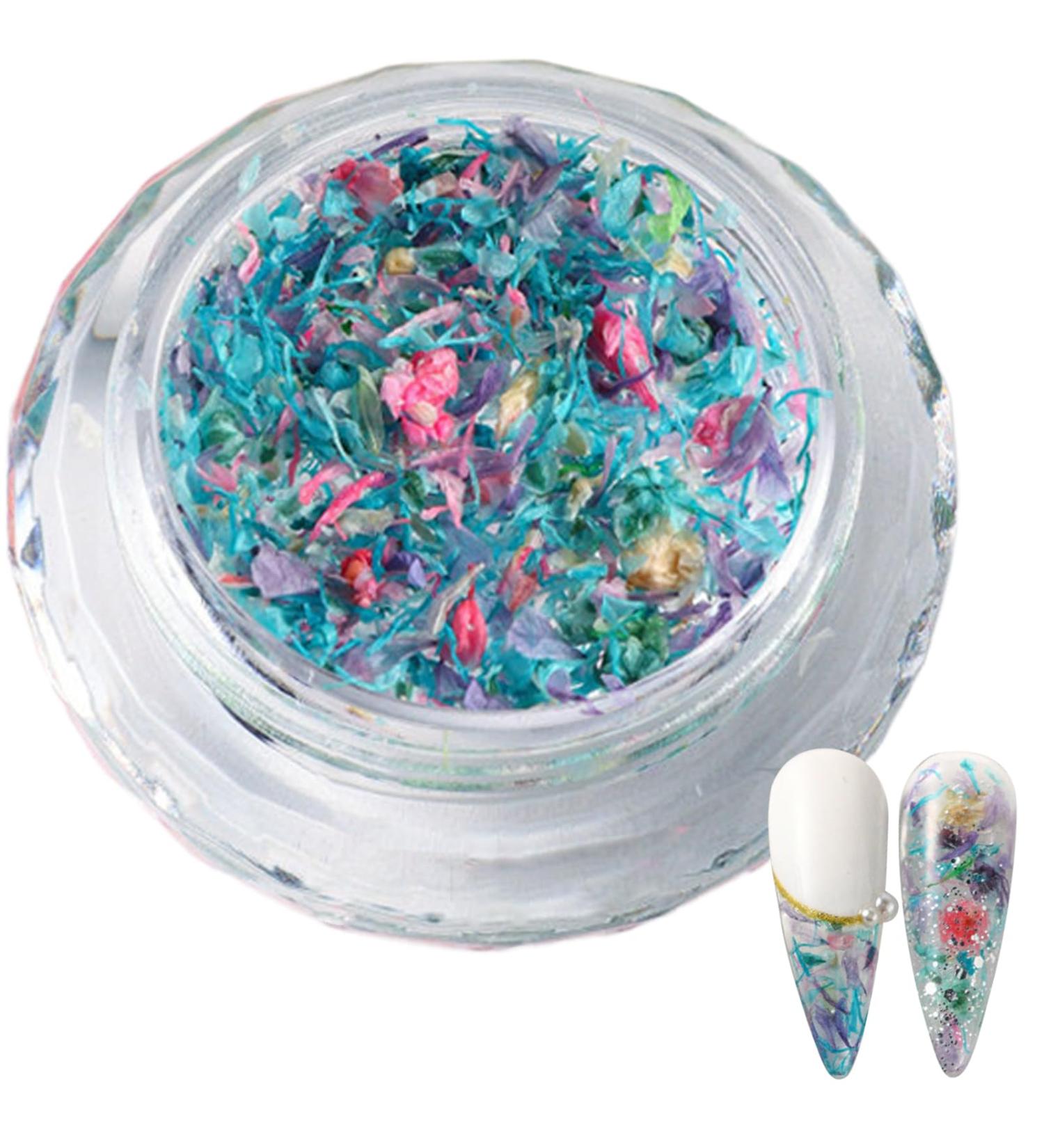 1Box 3D Dried Flower Nails Art Nail Accessories Elegant Nails Art Adornments Decoration Perfect For Nail Decoration Mixed Flowers For Nails Art S053B - Buy Online on GoSupps.com