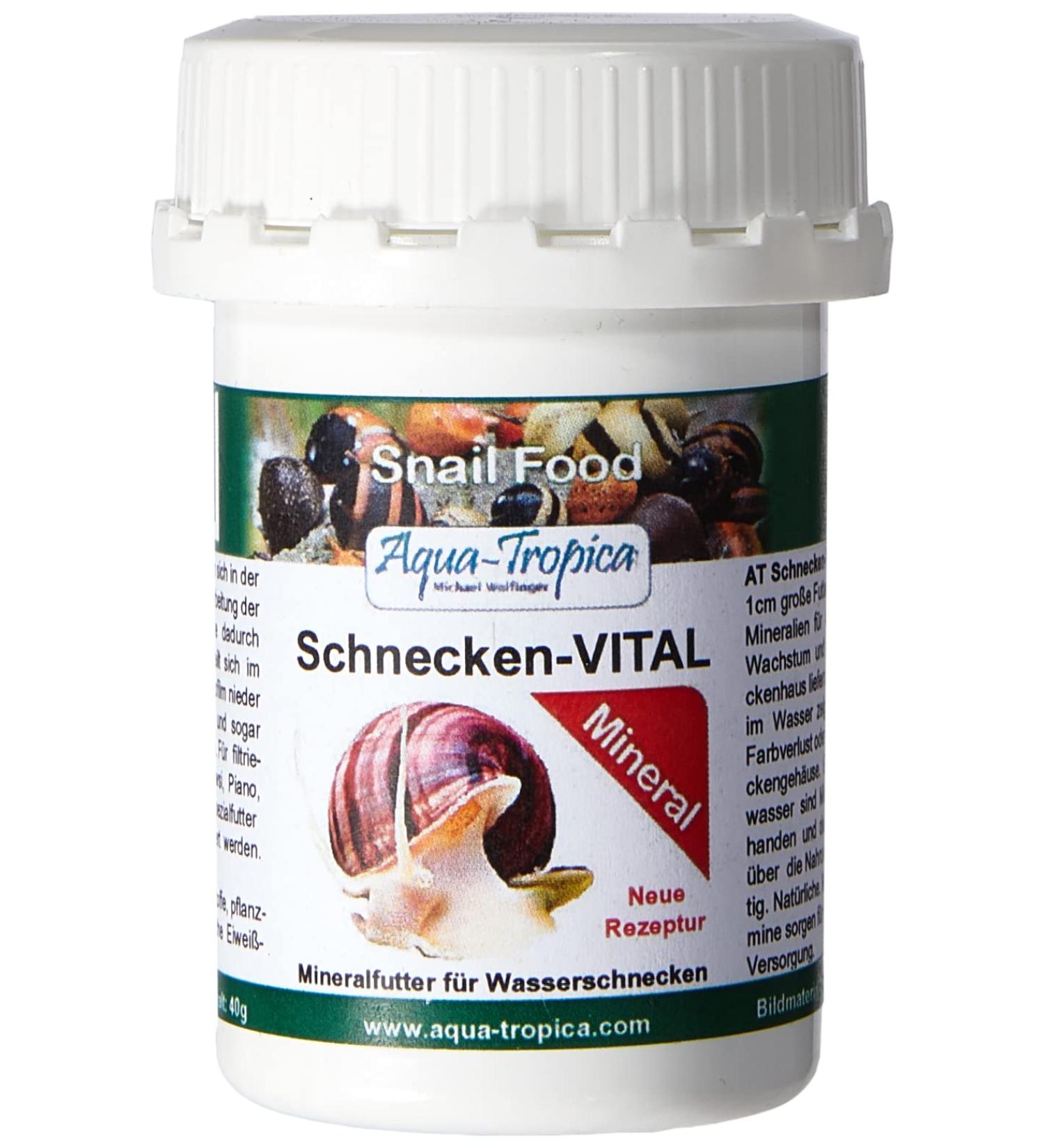 Aqua Tropica Schnecken Vital Mineral - Premium Nutrients for Healthy Aquarium Snails | International Shipping Available - Buy Online on GoSupps.com