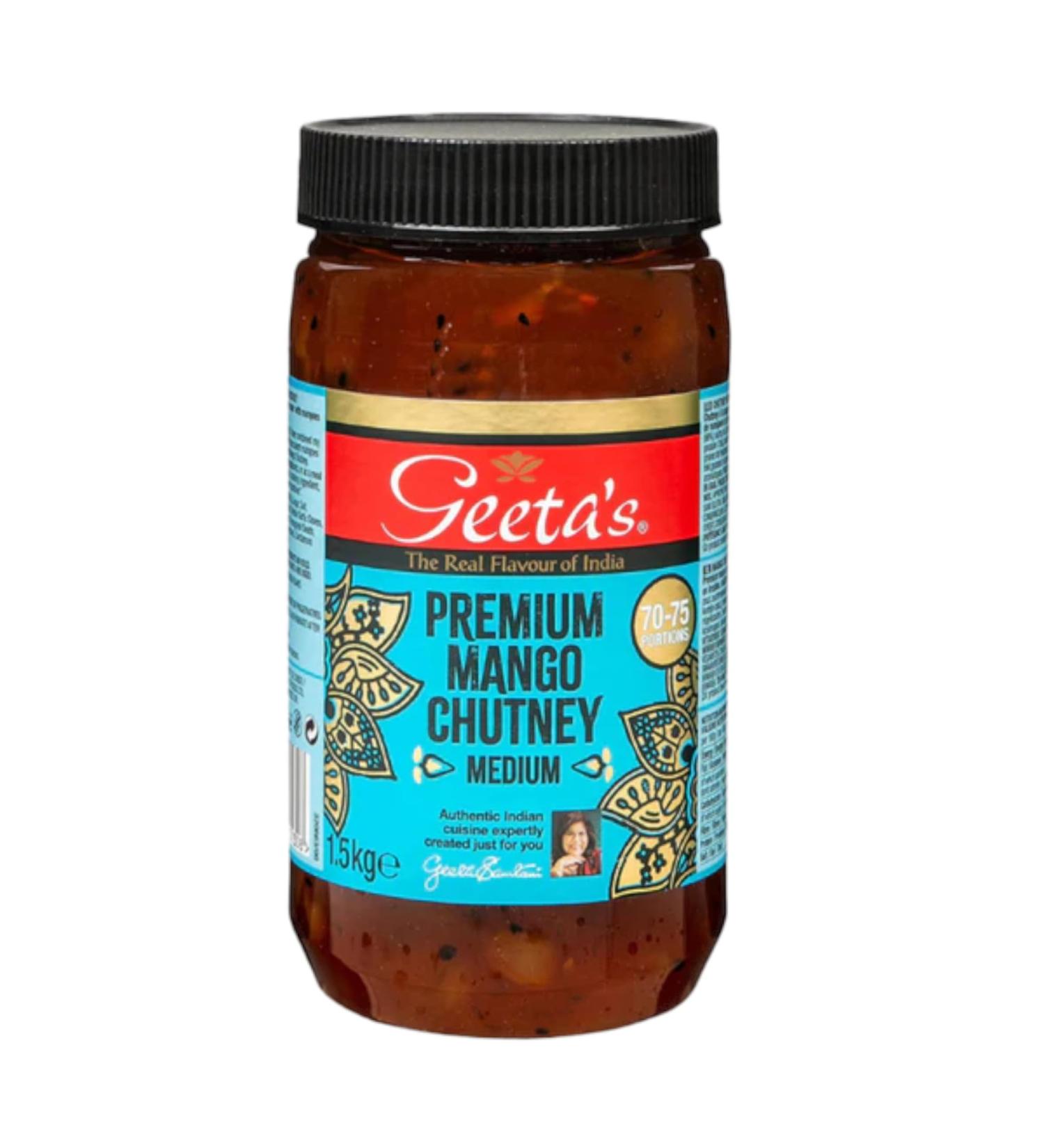 Geeta's Premium Mango Chutney 2x1.5kg - Buy Online on GoSupps.com