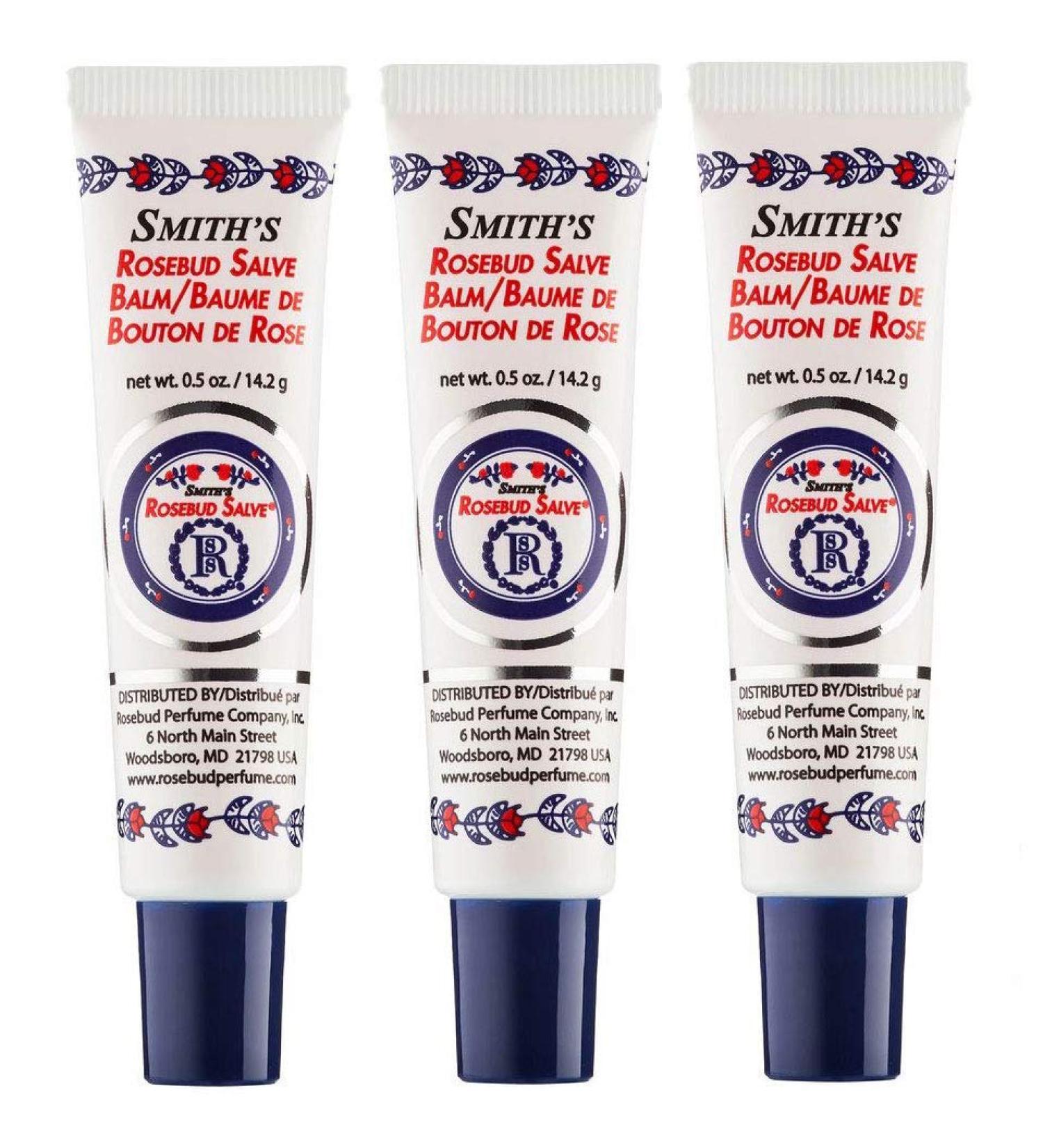Rosebud Salve Tube 3-Pack - Moisturizing Lip Balm for Dry Skin - 0.5 oz Tubes (Pack of 3) - Buy Online on GoSupps.com