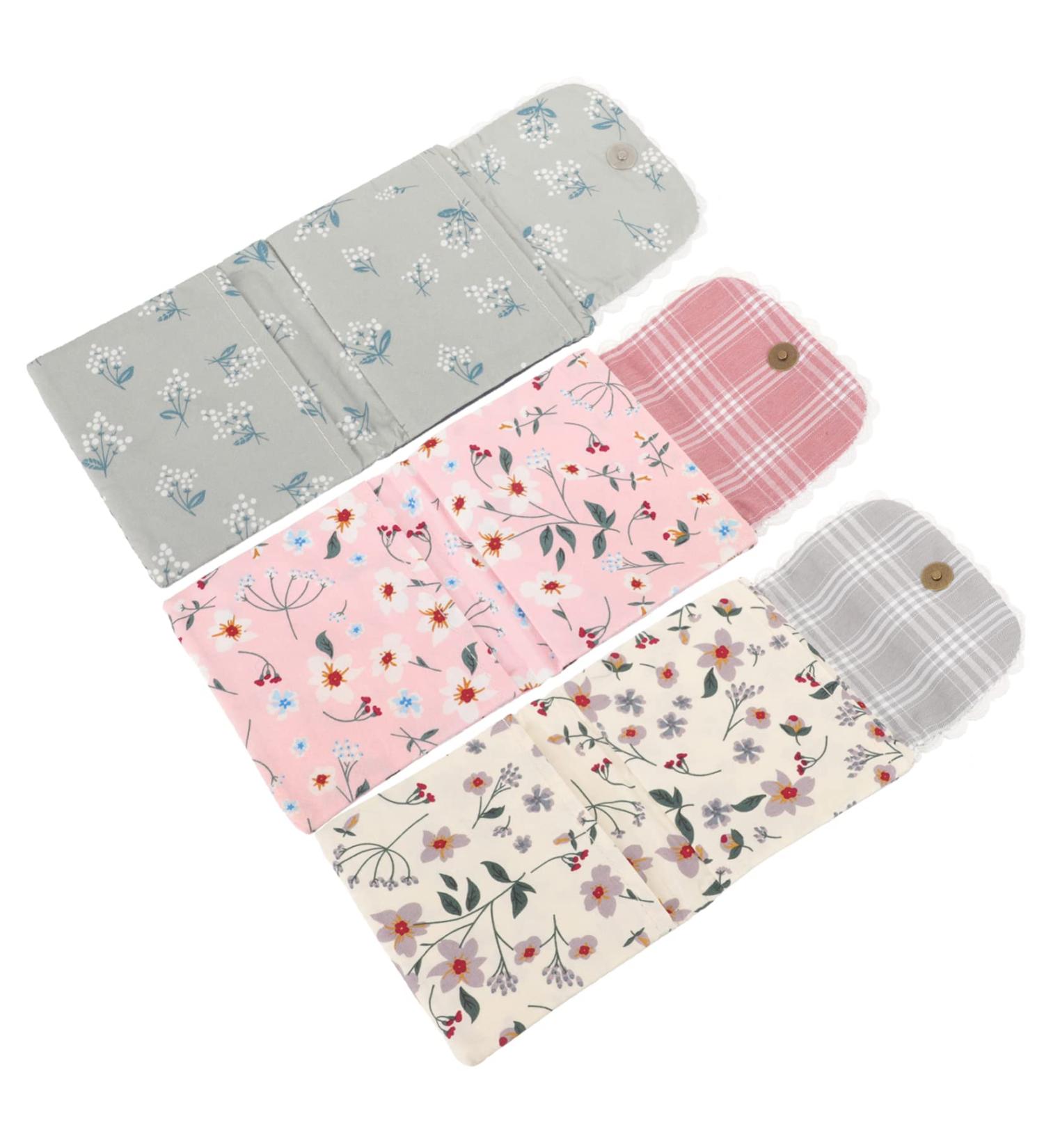 Anneome 3pcs Napkin Storage Bag Set | Period Pouch & Makeup Organizer | Purse & Pad Storage Bags - Buy Online on GoSupps.com