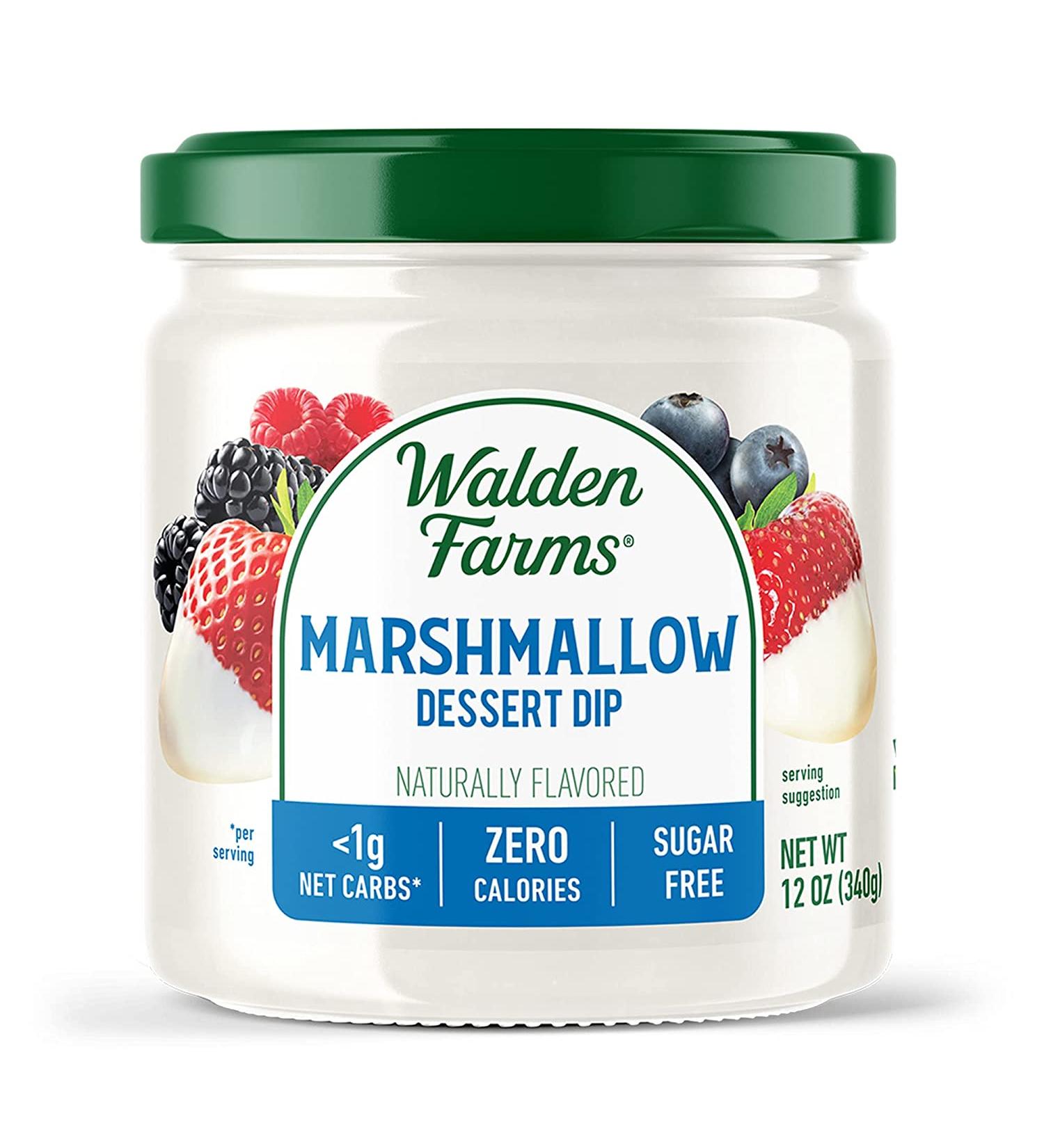 Walden Farms Marshmallow Dip 12 oz - Zero Calorie, Sugar-Free Delicacy - Buy Online on GoSupps.com