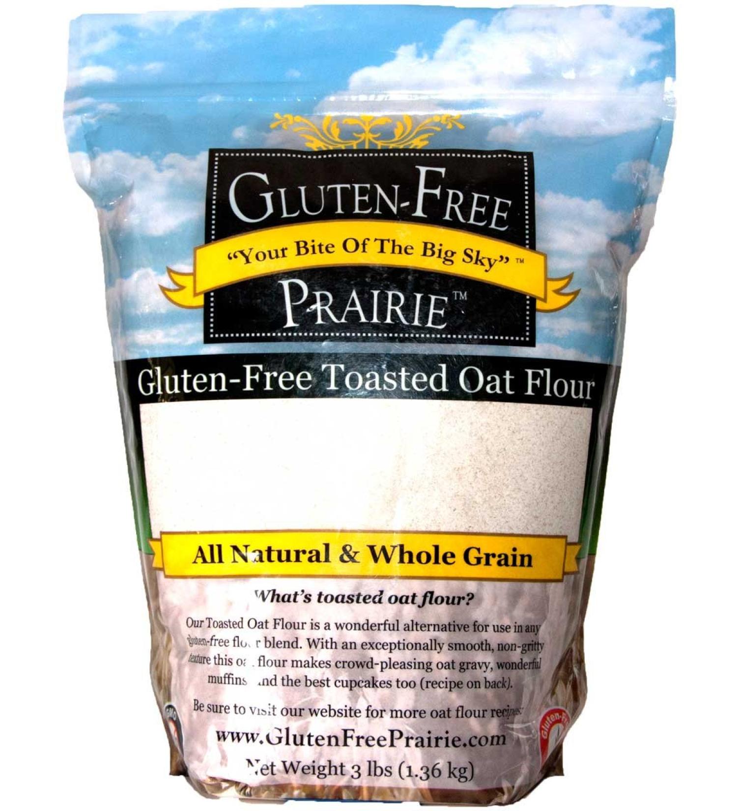 Gluten-Free Prairie Toasted Oat Flour - 3lb Pack | Certified Gluten Free, Non-GMO, Vegan - Buy Online on GoSupps.com