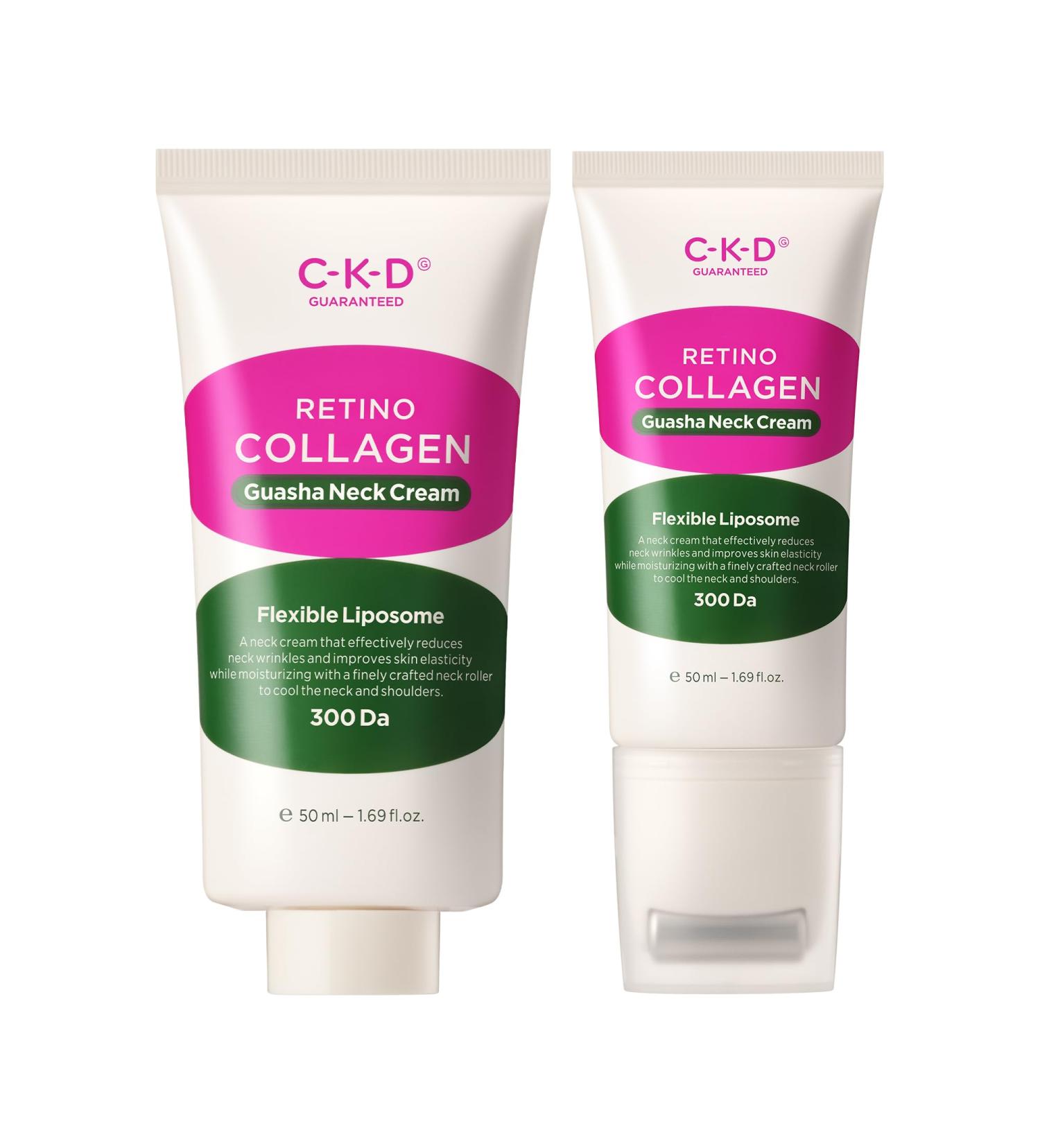 CKD Retinol Collagen Gua Sha Neck Cream with Refill Firming & Lifting Anti-Aging Neck & Jawline Cream Duo Reduces Wrinkles Tightens Skin Boosts Collagen Korean Skin Care 1.69 fl oz x 2 - Buy Online on GoSupps.com