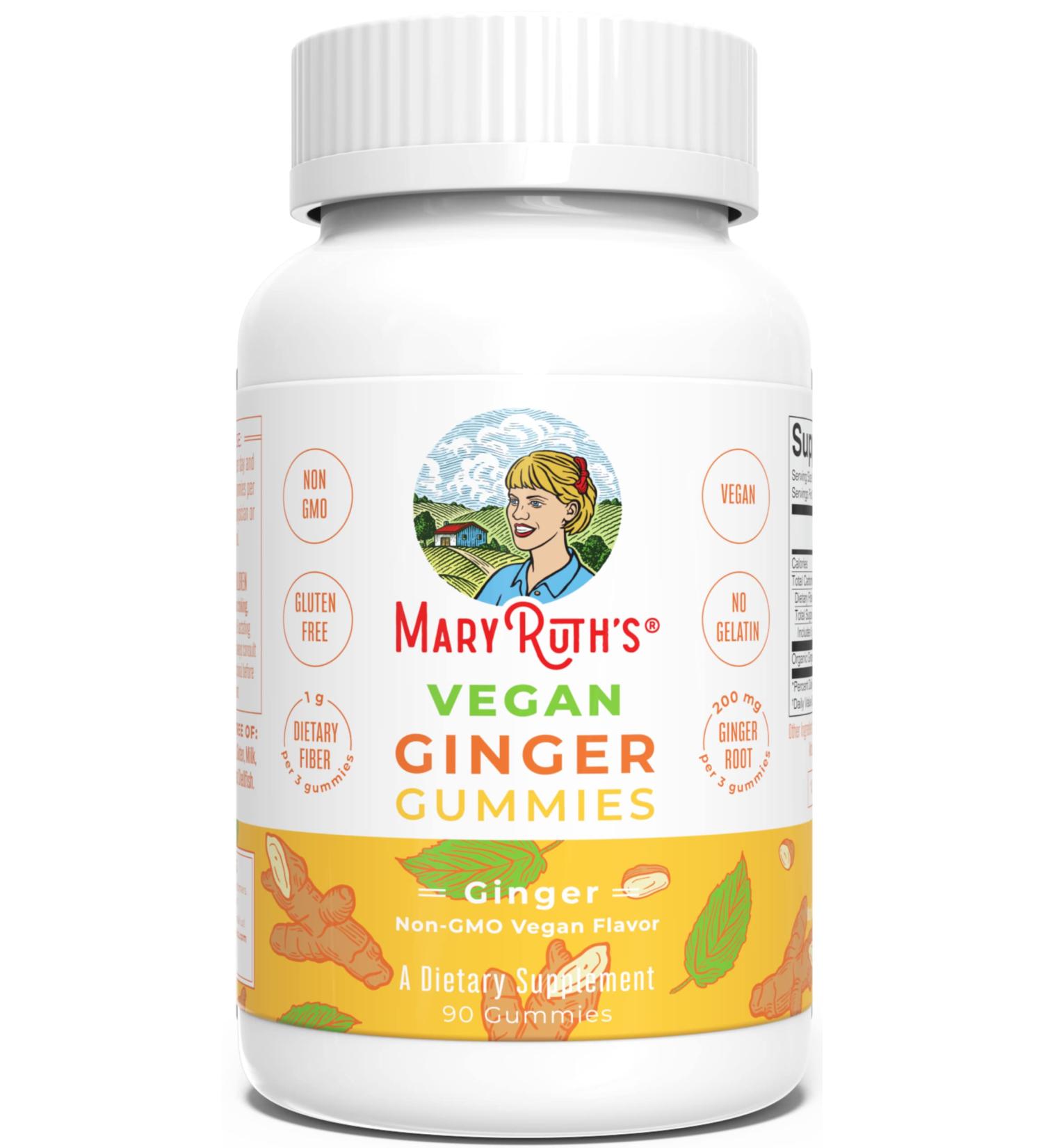 Ginger Root Gummy Supplement for Joint & Immune Health - 90 Vegan Gummies | Non-GMO & Gluten Free - Buy Online on GoSupps.com