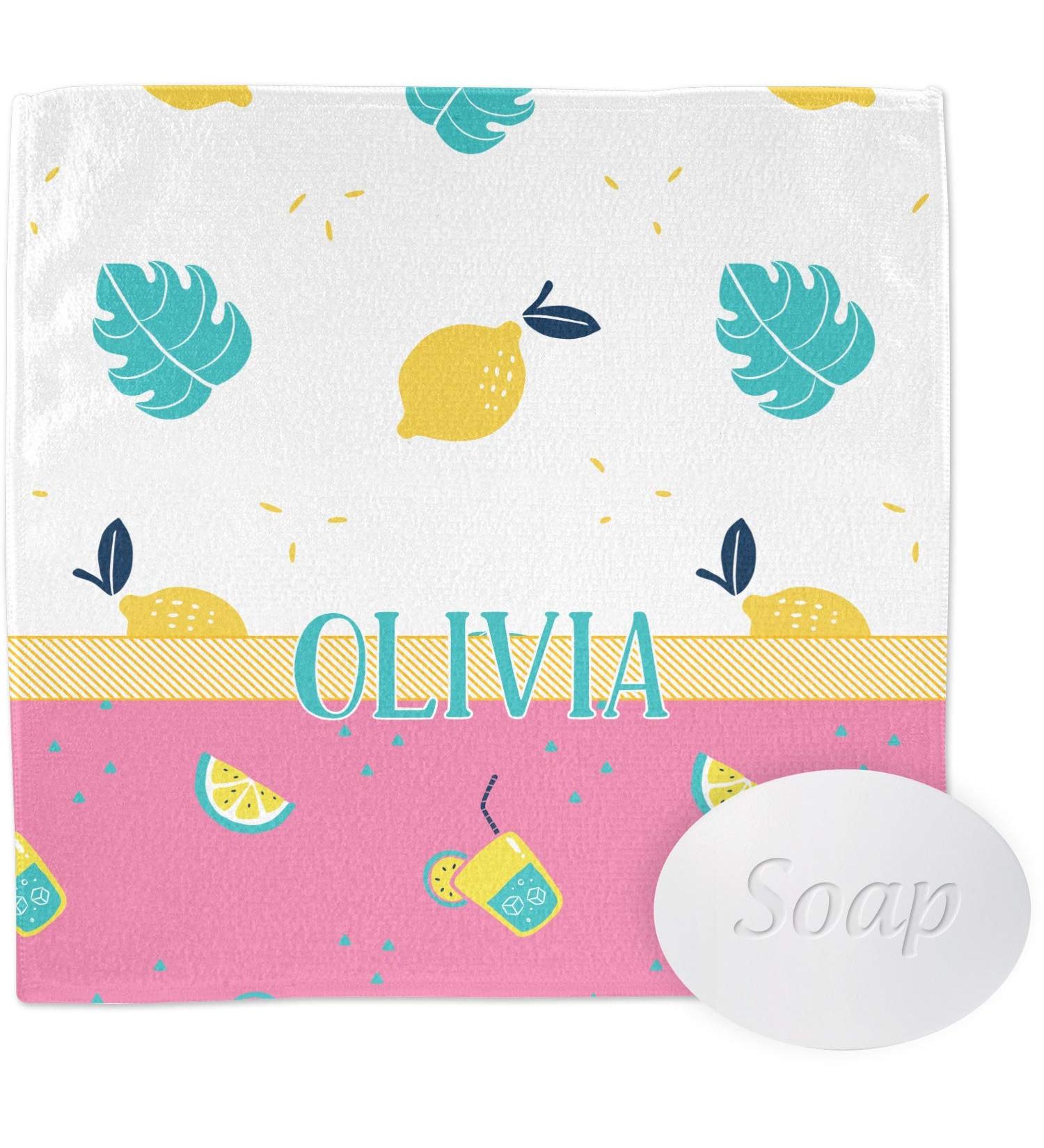 YouCustomizeIt Personalized Summer Lemonade Washcloth