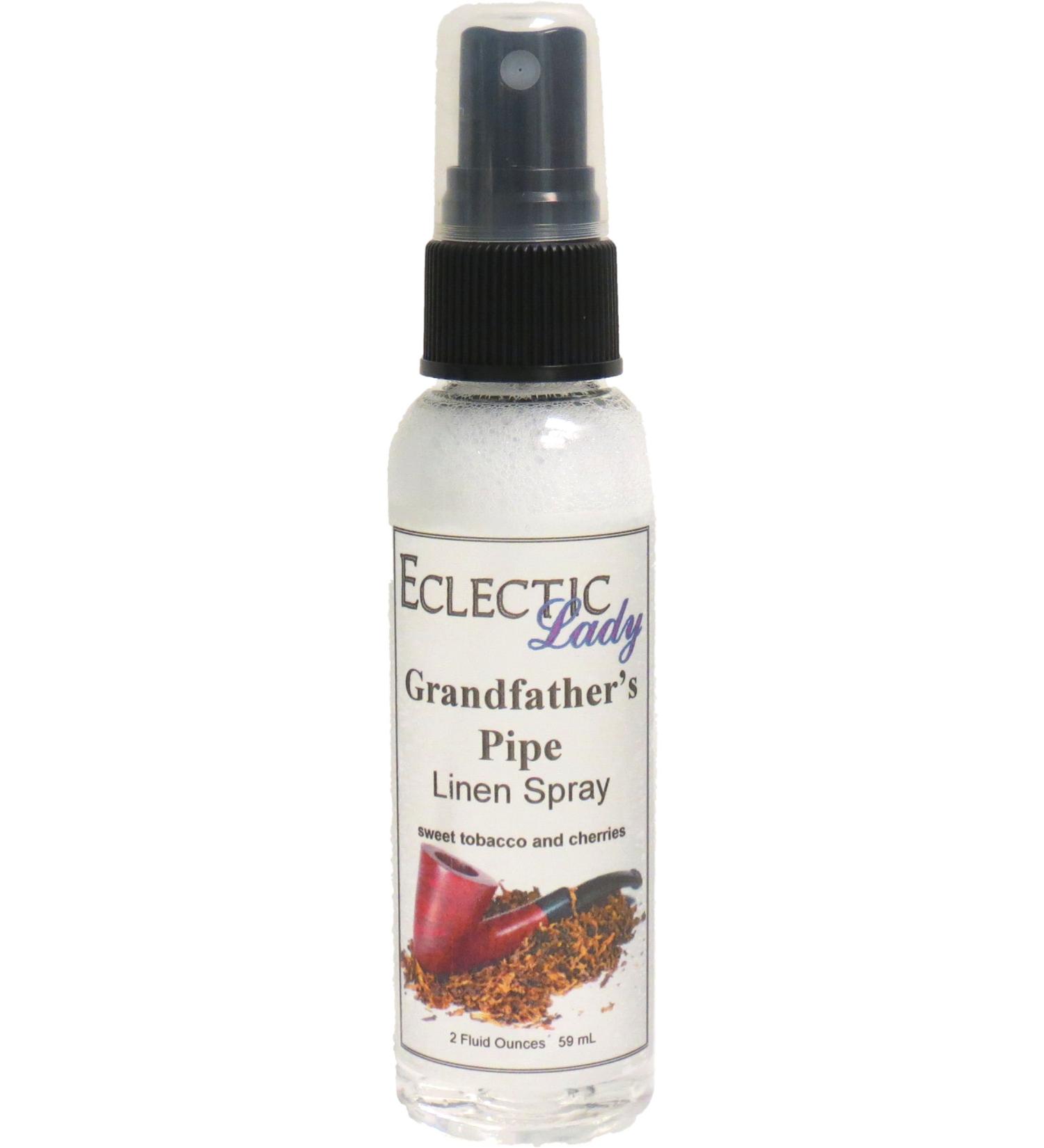 Grandfather's Pipe Linen Spray - 16 oz | Eco-Friendly Natural Scented Fabric Spray - No Parabens Colors or Preservatives | Perfect for Bedding Pillows & Fabrics - Buy Online on GoSupps.com