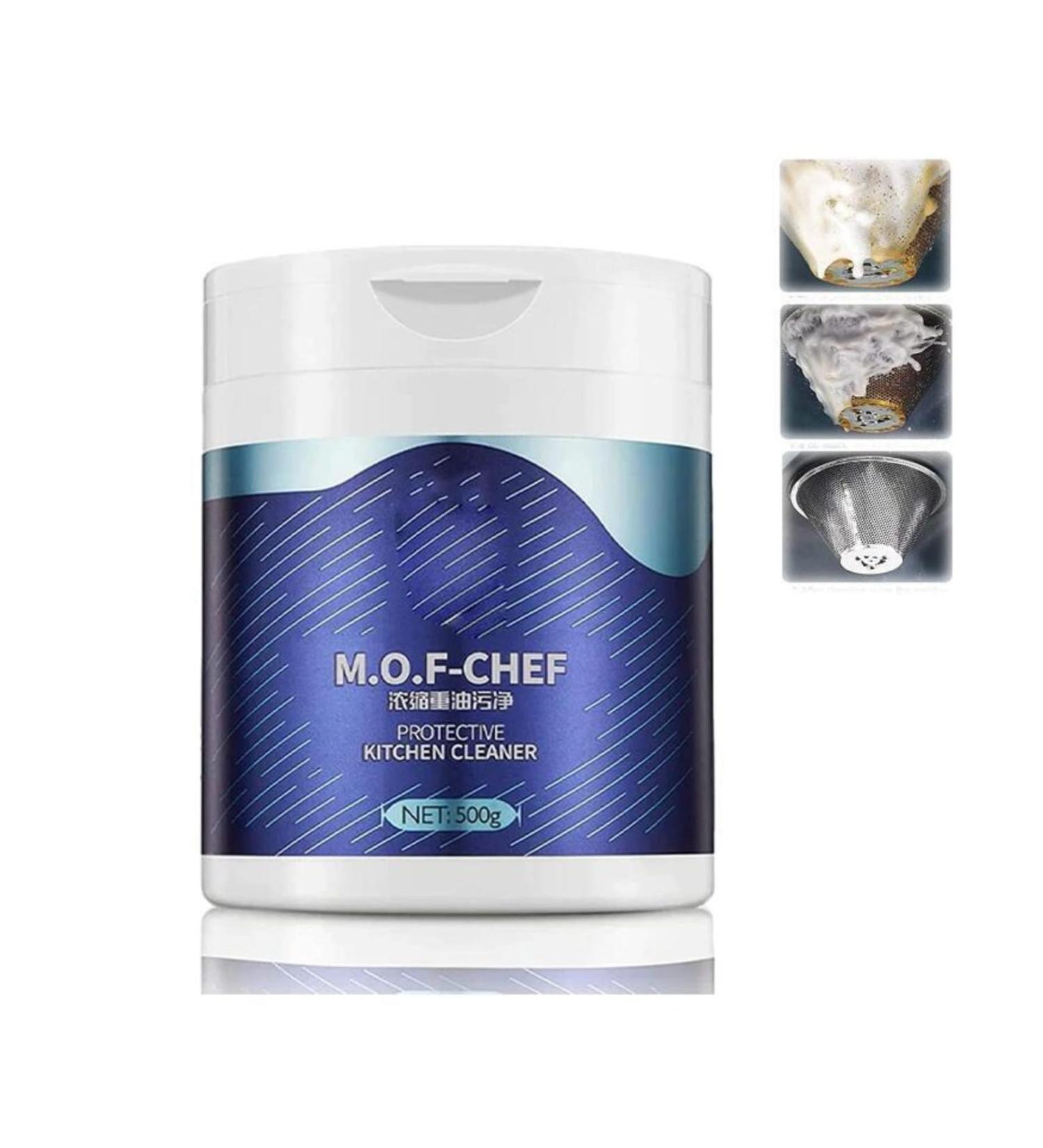 Mof Chef Cleaner Powder-Heavy Oil Stain Powder Cleaner All Purpose Stain Remo 500g - Buy Online on GoSupps.com