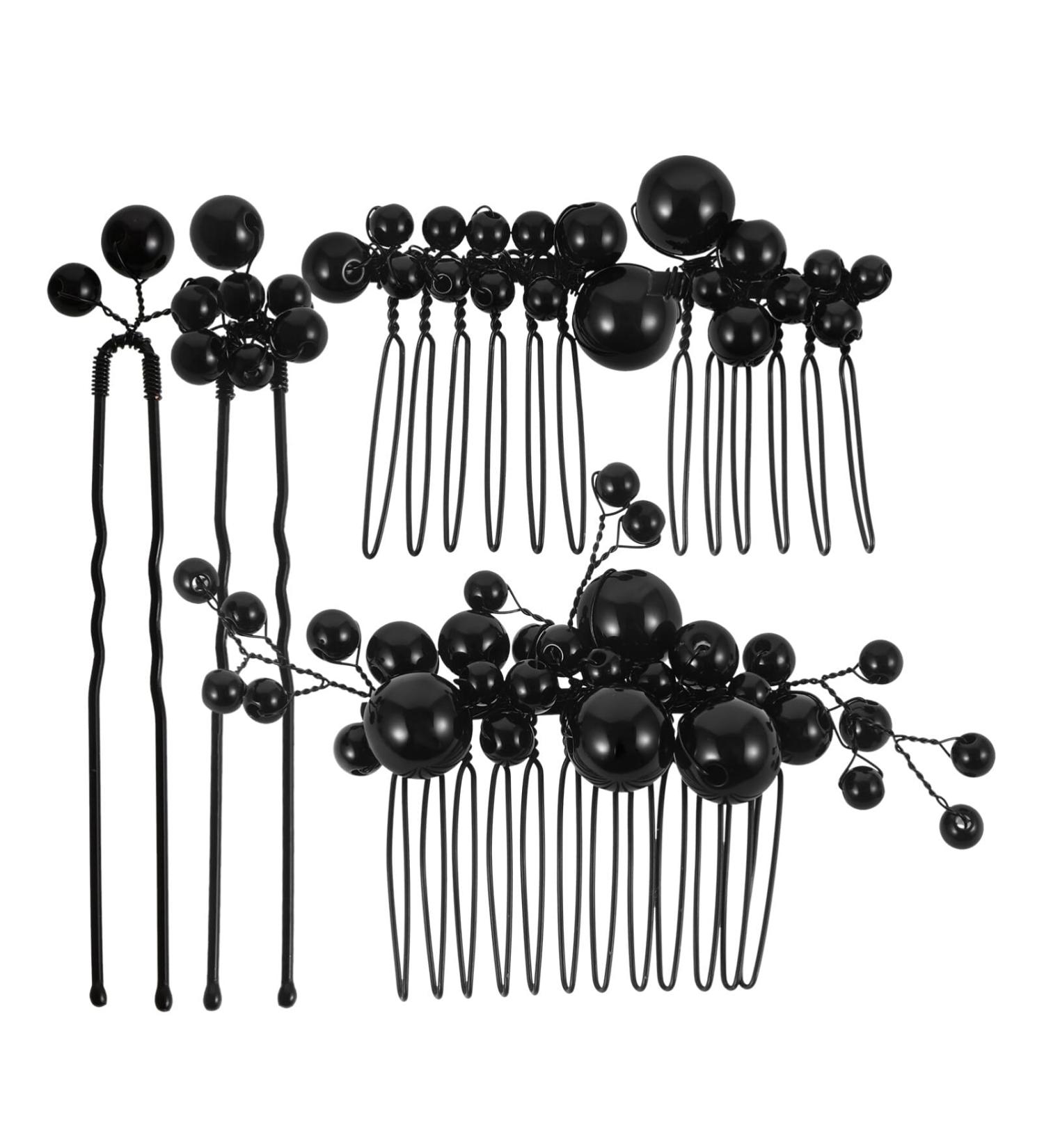 WOFASHPURET 1 Set Wedding Hair Pins Set Fake Pearl Bridal Hairpin Handmade Wedding Hairclips - Buy Online on GoSupps.com