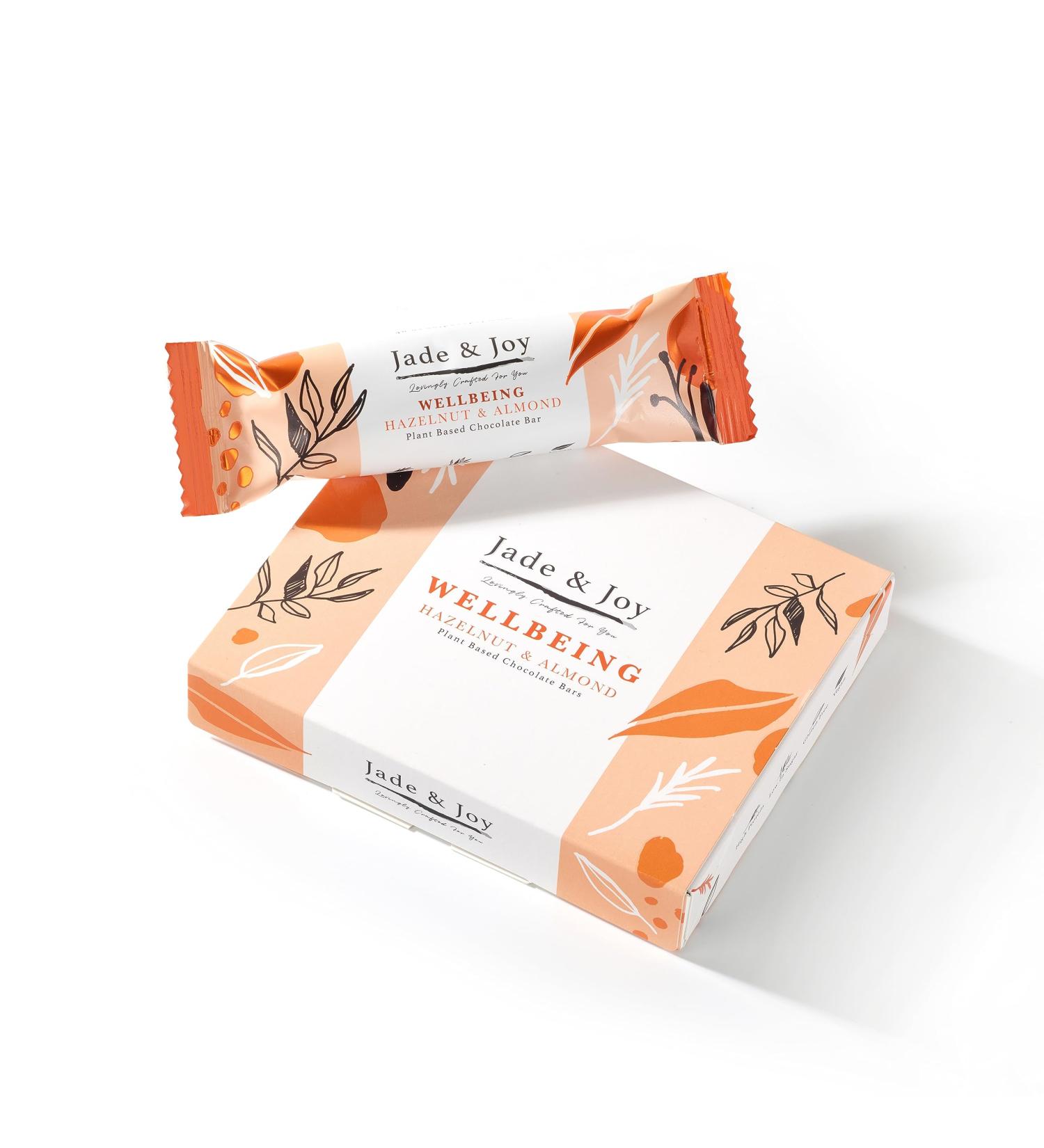 Jade & Joy Wellbeing Hazelnut and Almond - Low Calories High in Protein and Fibre Low in Sugar Gluten and Dairy Free - 3 x 44g (Hazelnut & Almond) - Buy Online on GoSupps.com