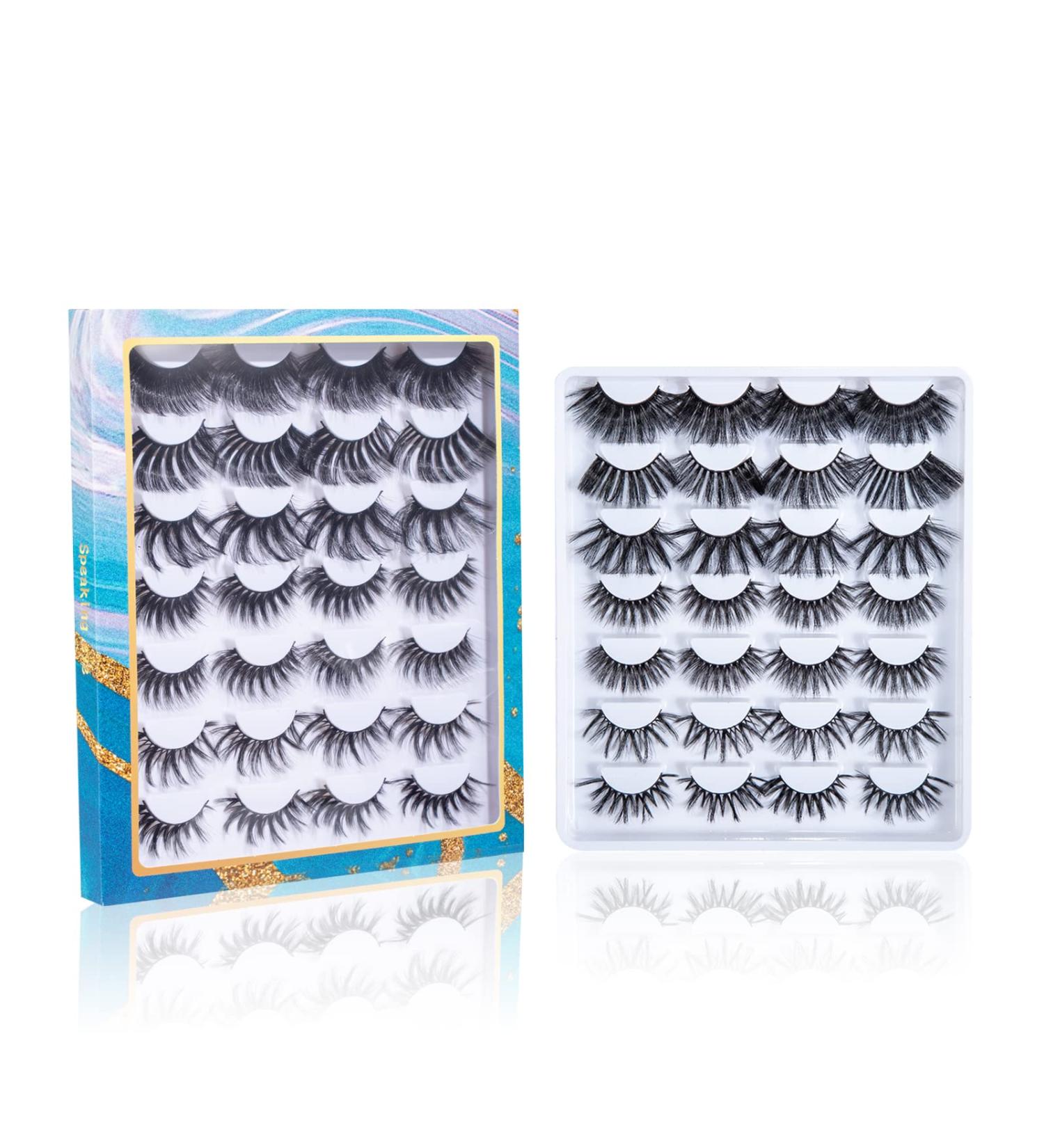 14 Pairs of Faux Mink False Eyelashes - Natural Look Curly & Dramatic Styles for Stunning Eyes - International Shipping Available - Buy Online on GoSupps.com