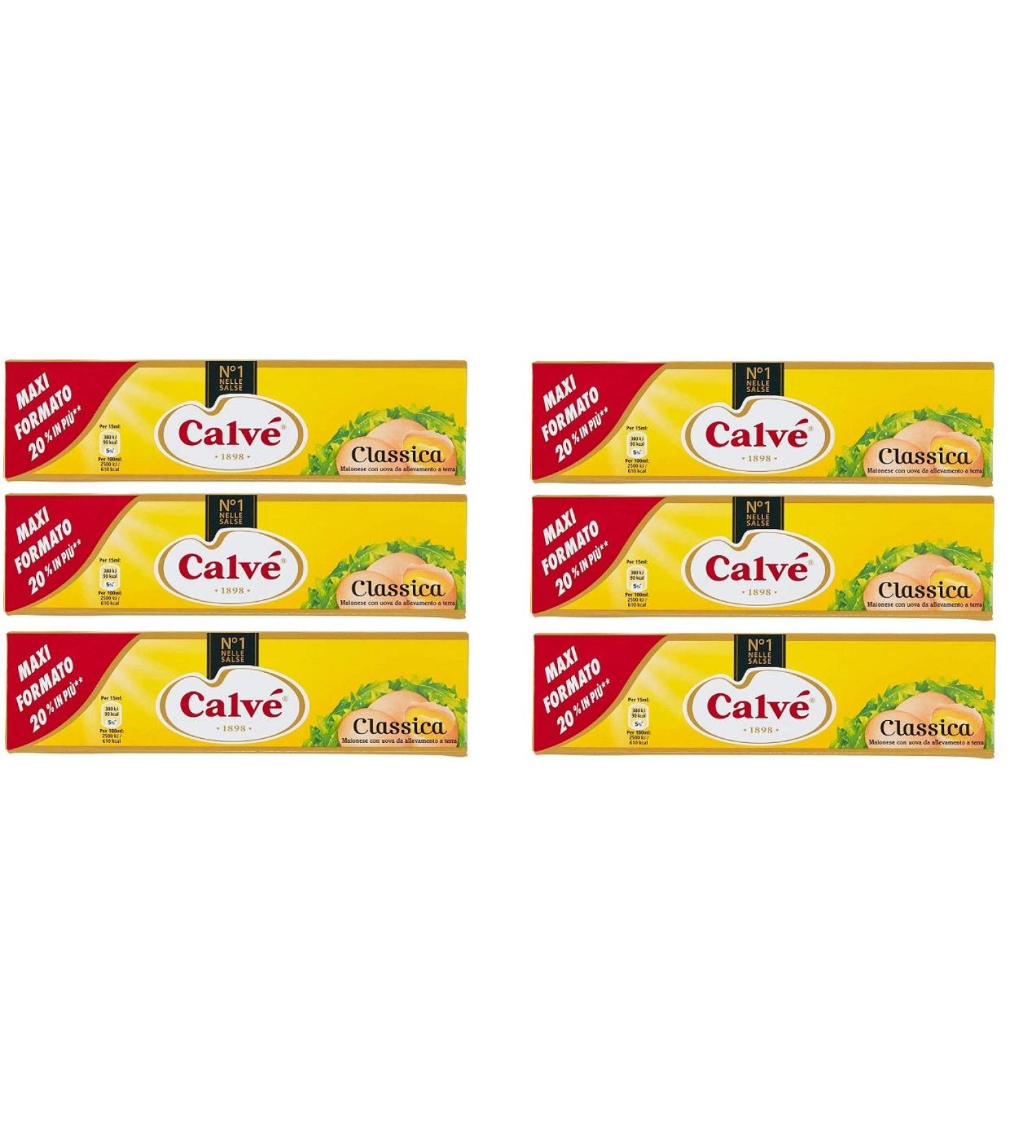 Calv calv 6 X Classic mayonnaise 185ml