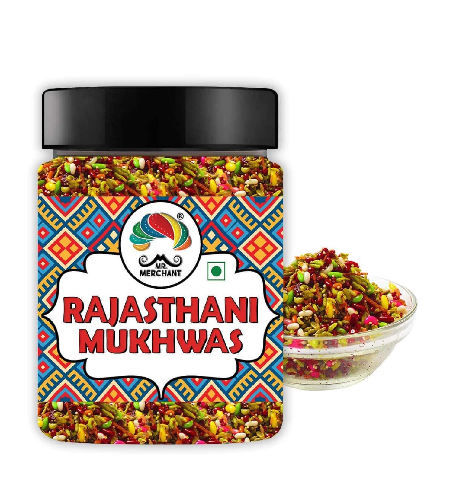 Mr. Merchant Rajasthani Mukhwas Traditional Mouth Freshener Mukhwas Mix (Pack of 1 (300gm Jar Pack))_Packing May Vary