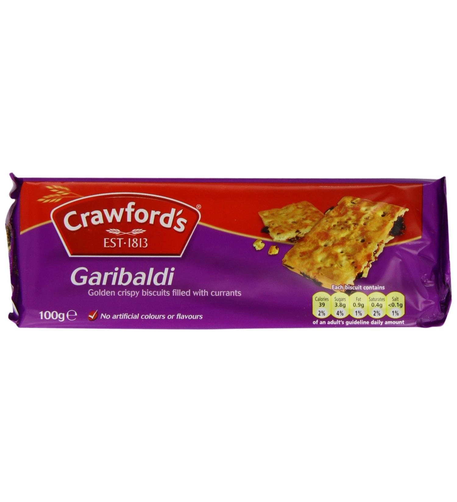 Crawfords Garibaldi Biscuits 100g - Pack of 12 | Delicious British Treat - Buy Online on GoSupps.com