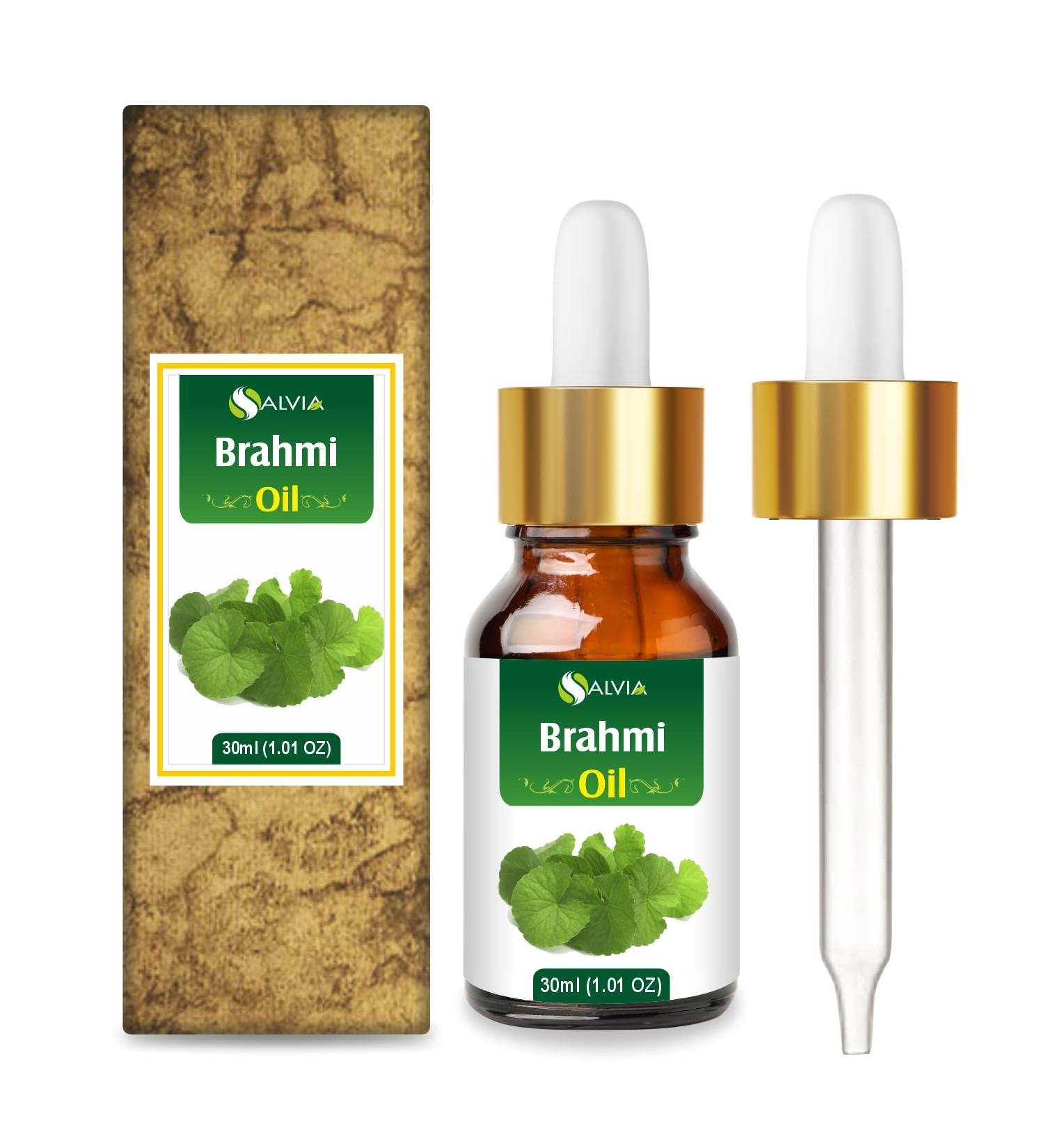 Buy Pure Brahmi Essential Oil - 30 ML - Uncut & Natural for Aromatherapy Massage & Hair Growth - Therapeutic Grade Essential Oil - International Shipping Available - Buy Online on GoSupps.com