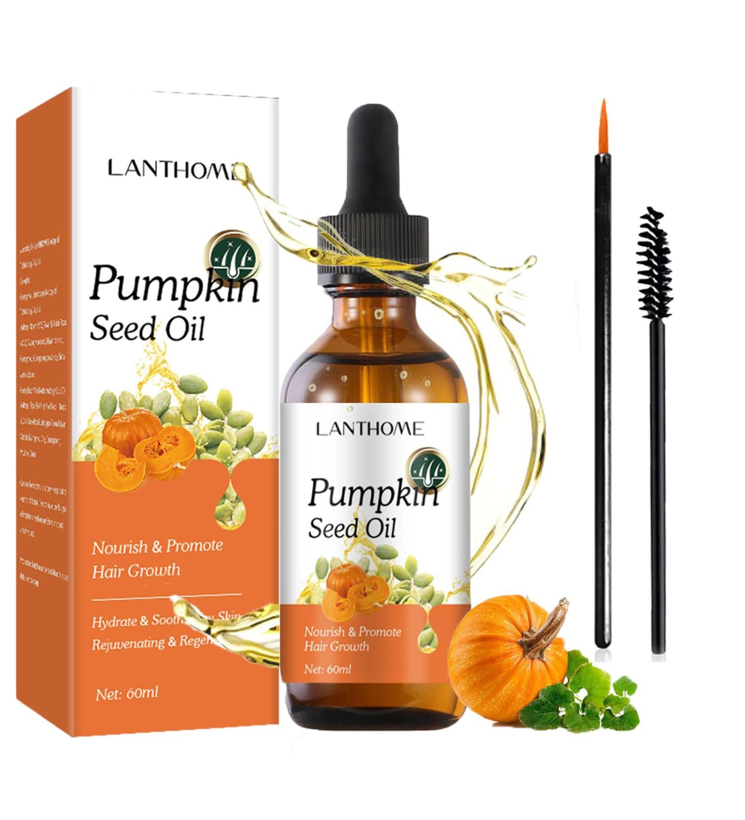 Pumpkin Seed Oil Organic Pumpkin Seed Oil for Hair Growth Pure Organic Cold Pressed Natural Moisturizer Pumpkin Seed Oil Perfect For Hydrating & Repairing Dry (1PC) - Buy Online on GoSupps.com