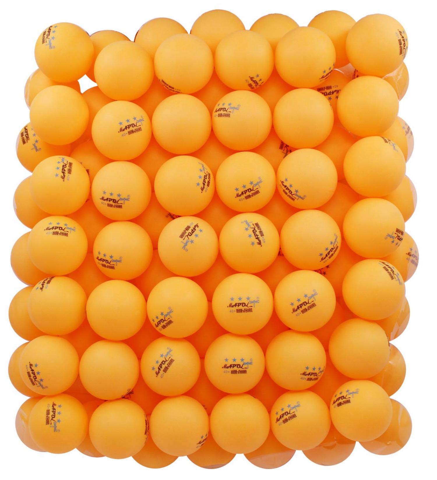 MAPOL 100-Count 3-Star Orange Practice Ping Pong Balls - Advanced Table Tennis Balls - Buy Online on GoSupps.com