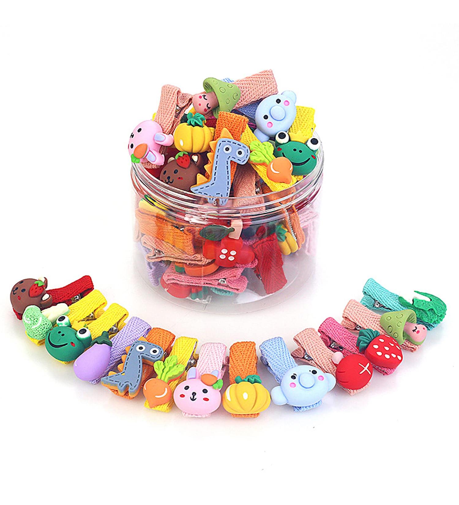 Buy Mhwan 26-Piece Hair Clips Set for Girls | Non-Damaging Fruit Vegetable & Animal Designs | Beautiful & Fun Accessories - Buy Online on GoSupps.com